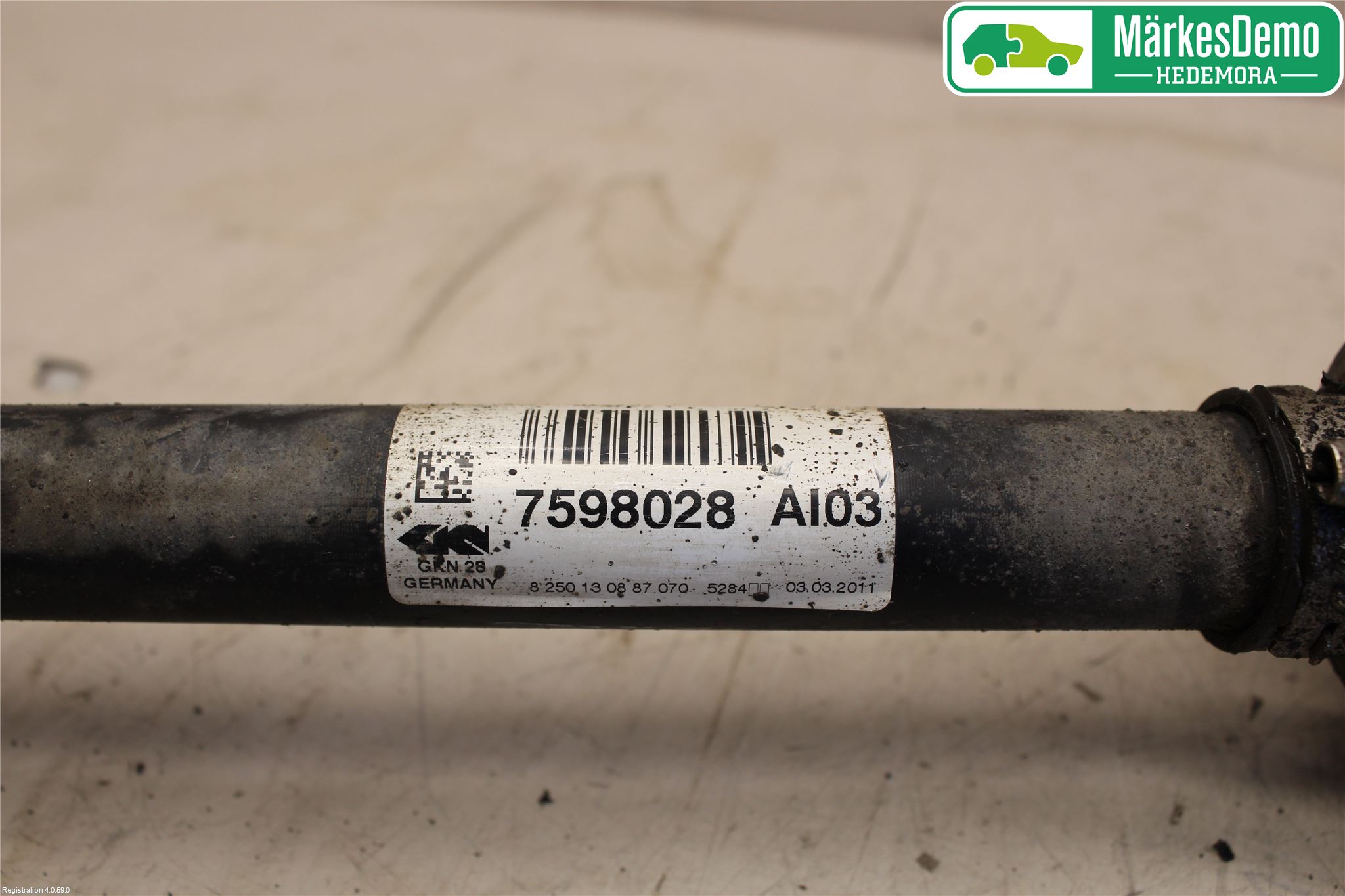 BMW X3 F25 10-17 Drivaxel Fram Höger