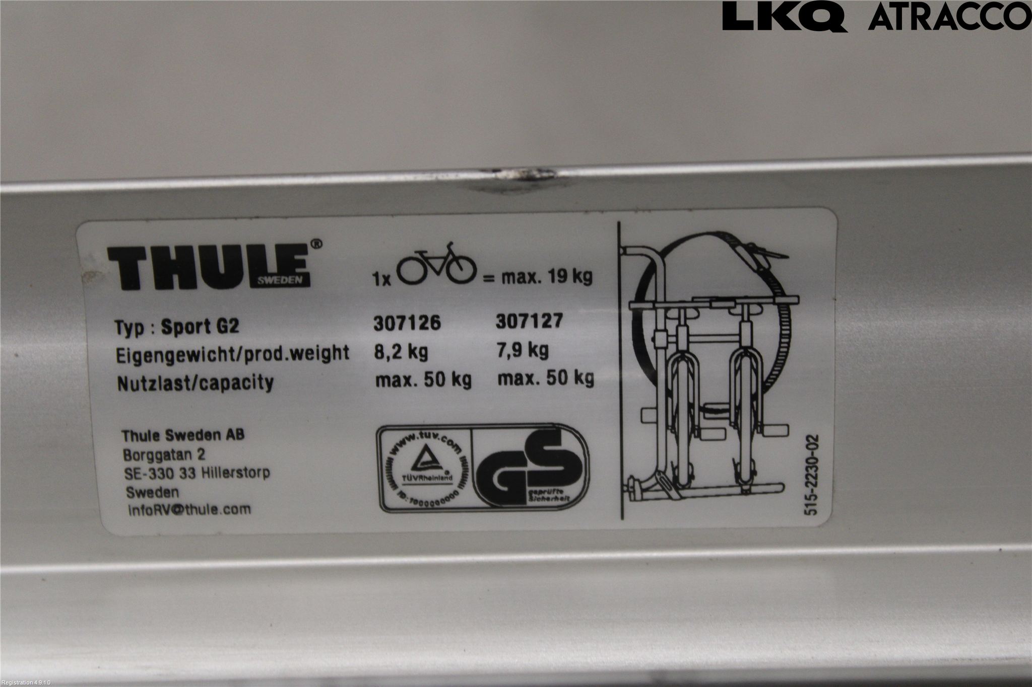 Fiat DUCATO 15-23 Cykelhållare