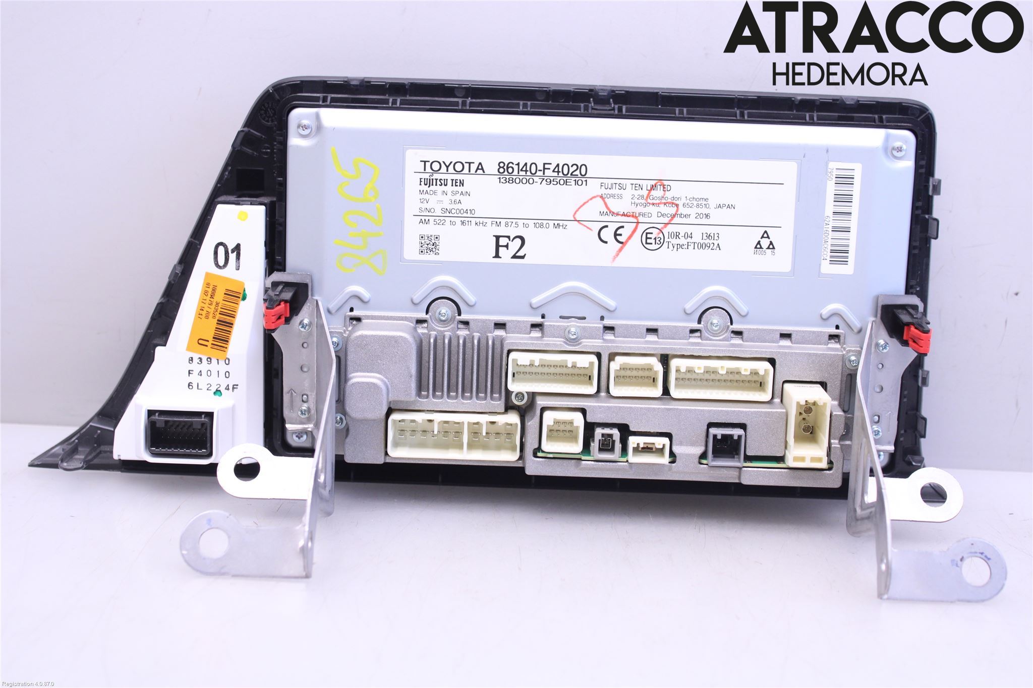 Toyota C-HR 16-23 Cd Radio - Multimediapanel