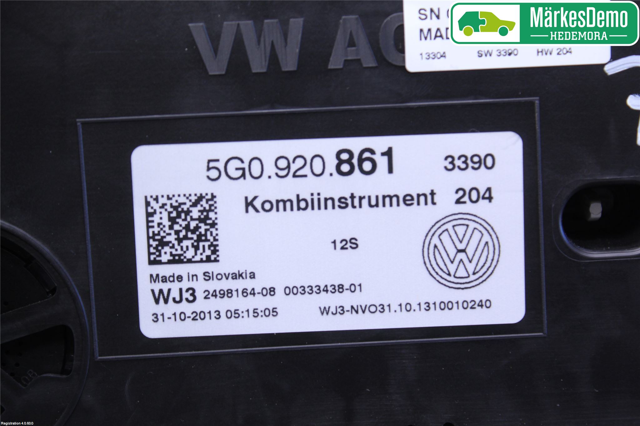 Volkswagen VW GOLF / E-GOLF VII 13-20 Instrument Komb