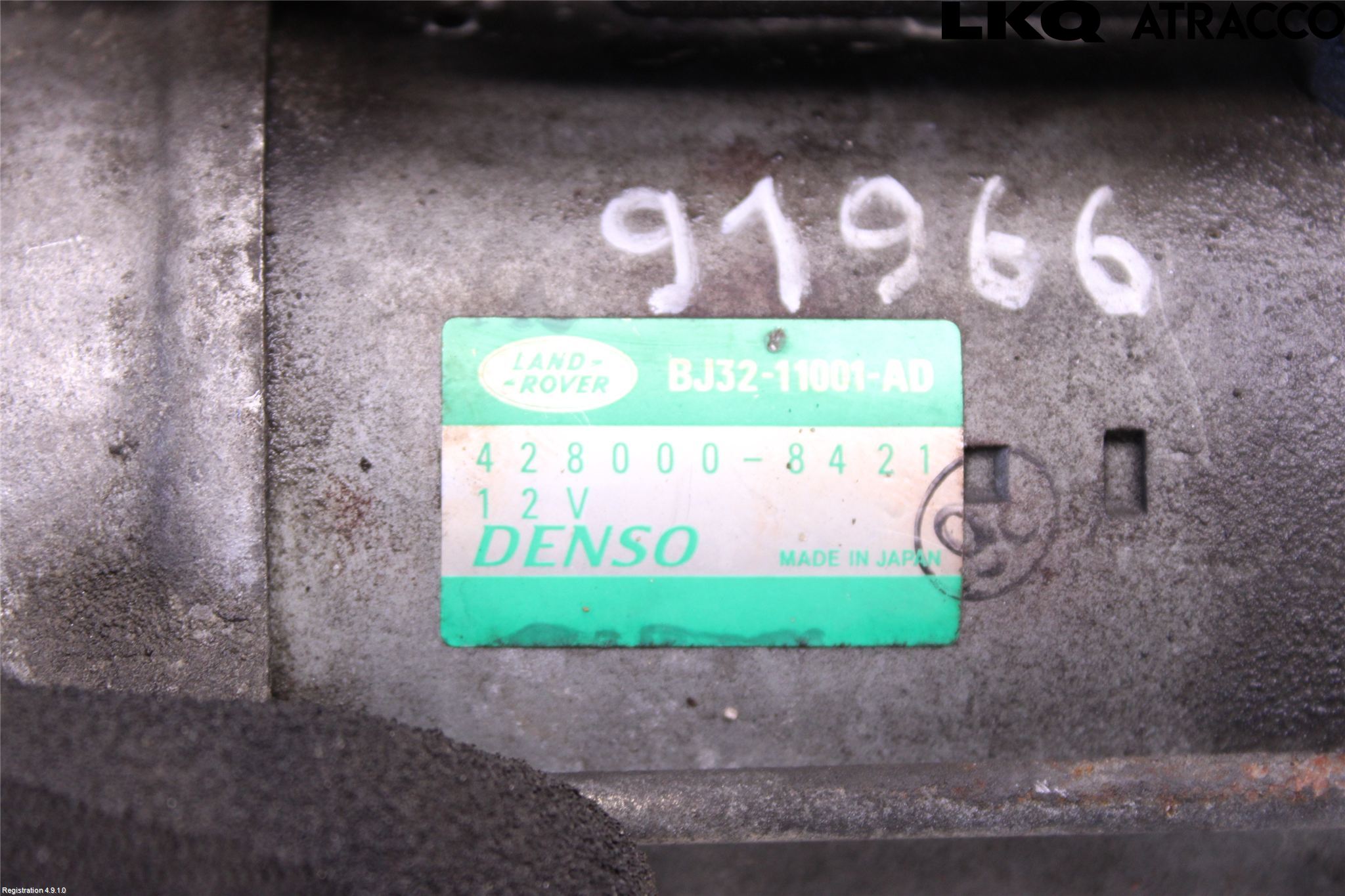 Landrover LAND ROVER RANGE ROVER EVOQUE (L538) 11-18 Startmotor