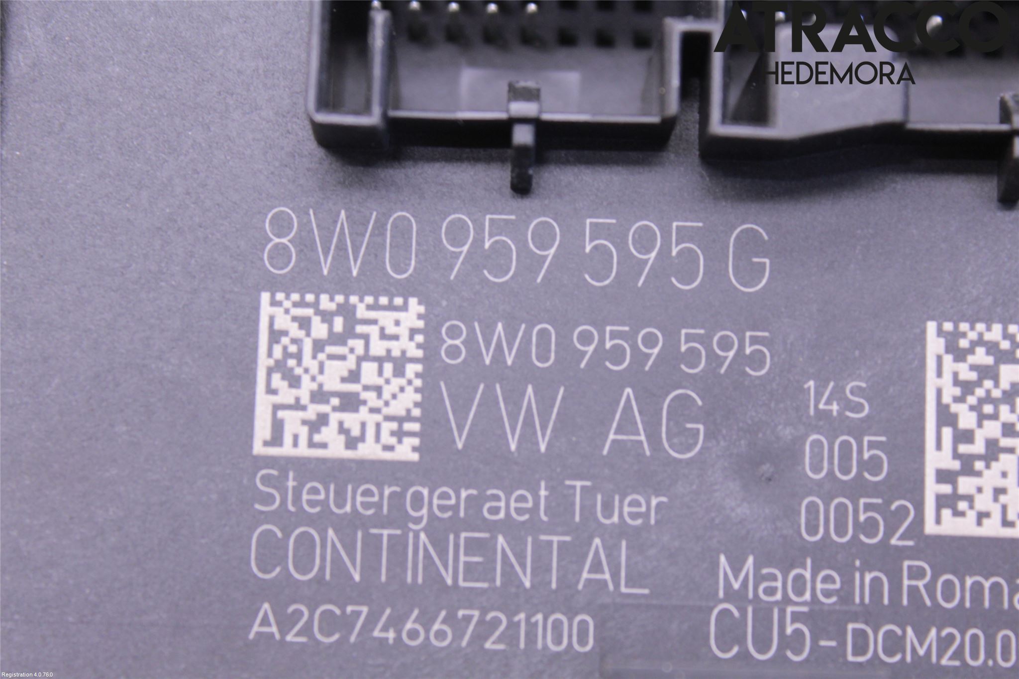 Audi A4/S4 B9 16-19 Styrenhet Dörr