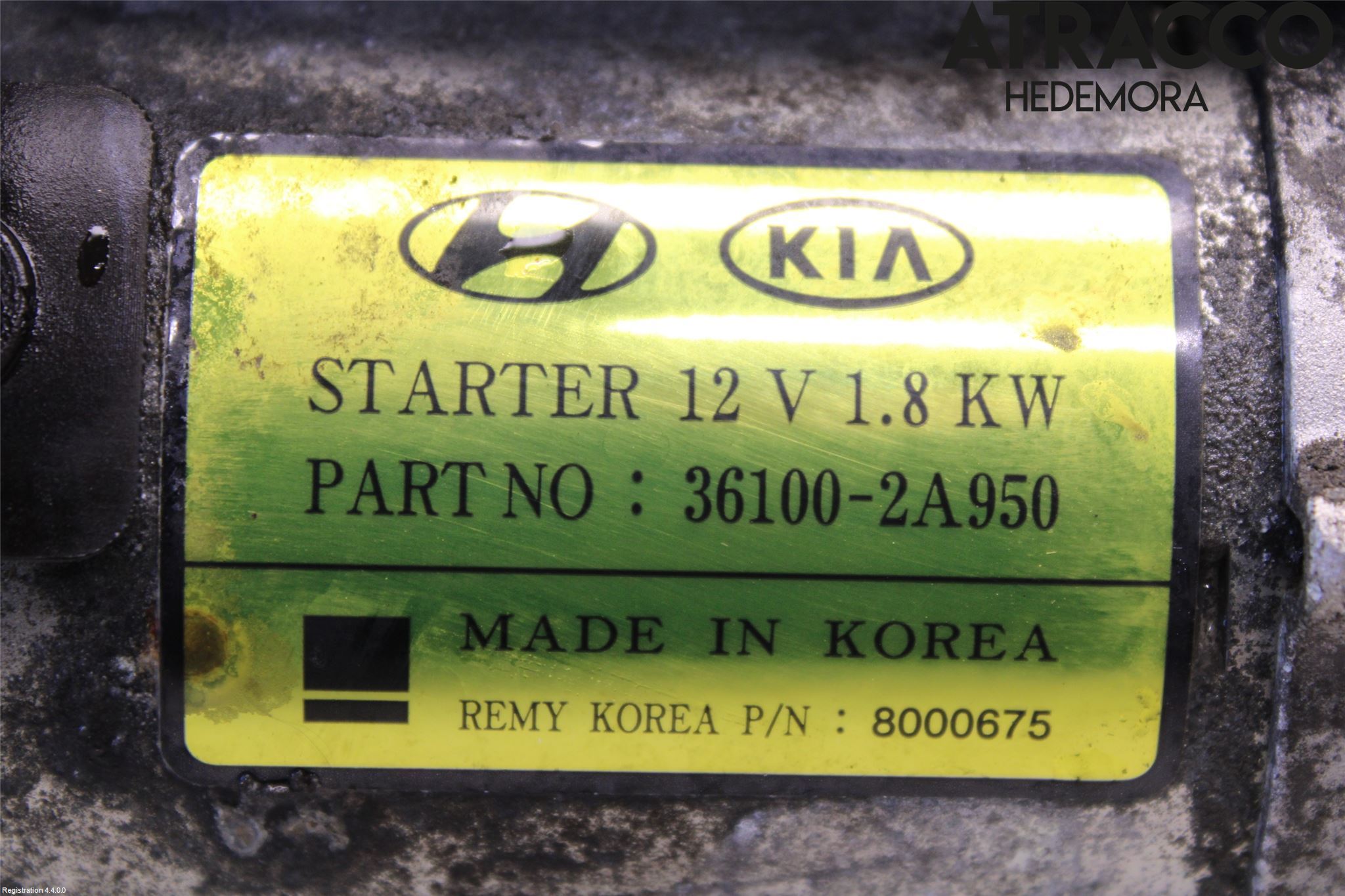 Kia SPORTAGE (SL) 11-15 Startmotor Diesel