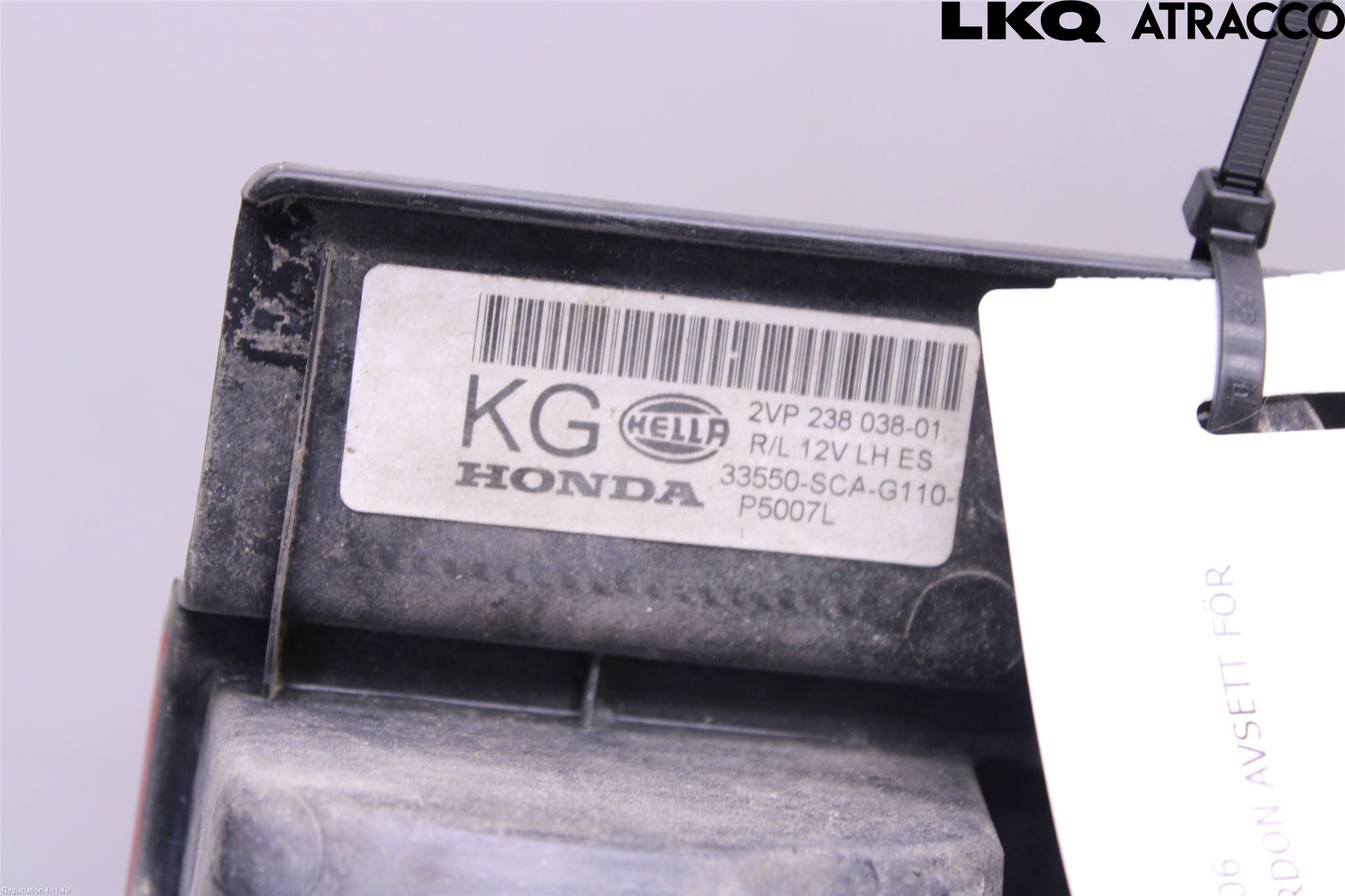 Honda CR-V 02-06 Bakljus Vänster