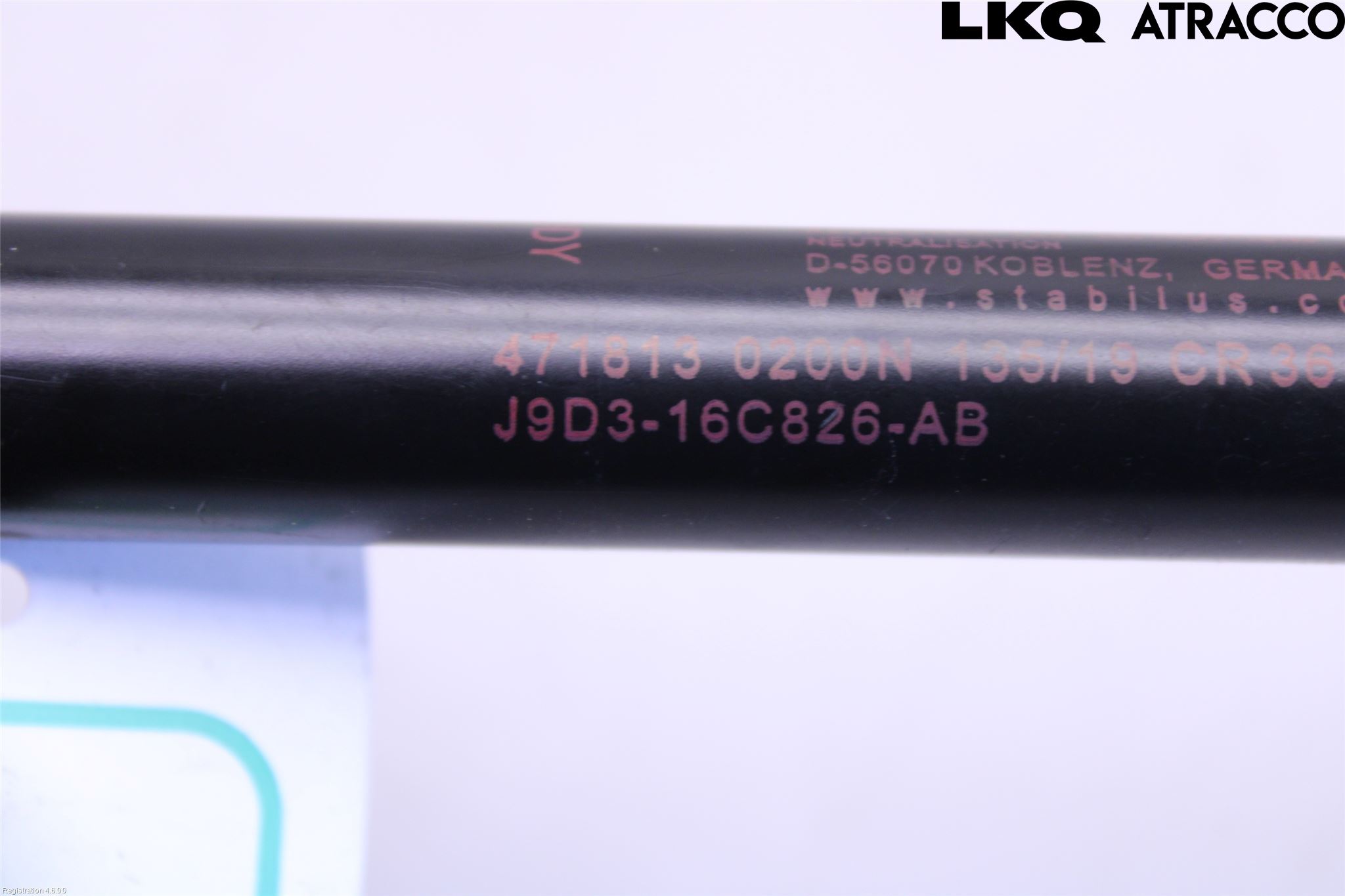 Jaguar I-PACE 18- Gasfjäder Motorhuv