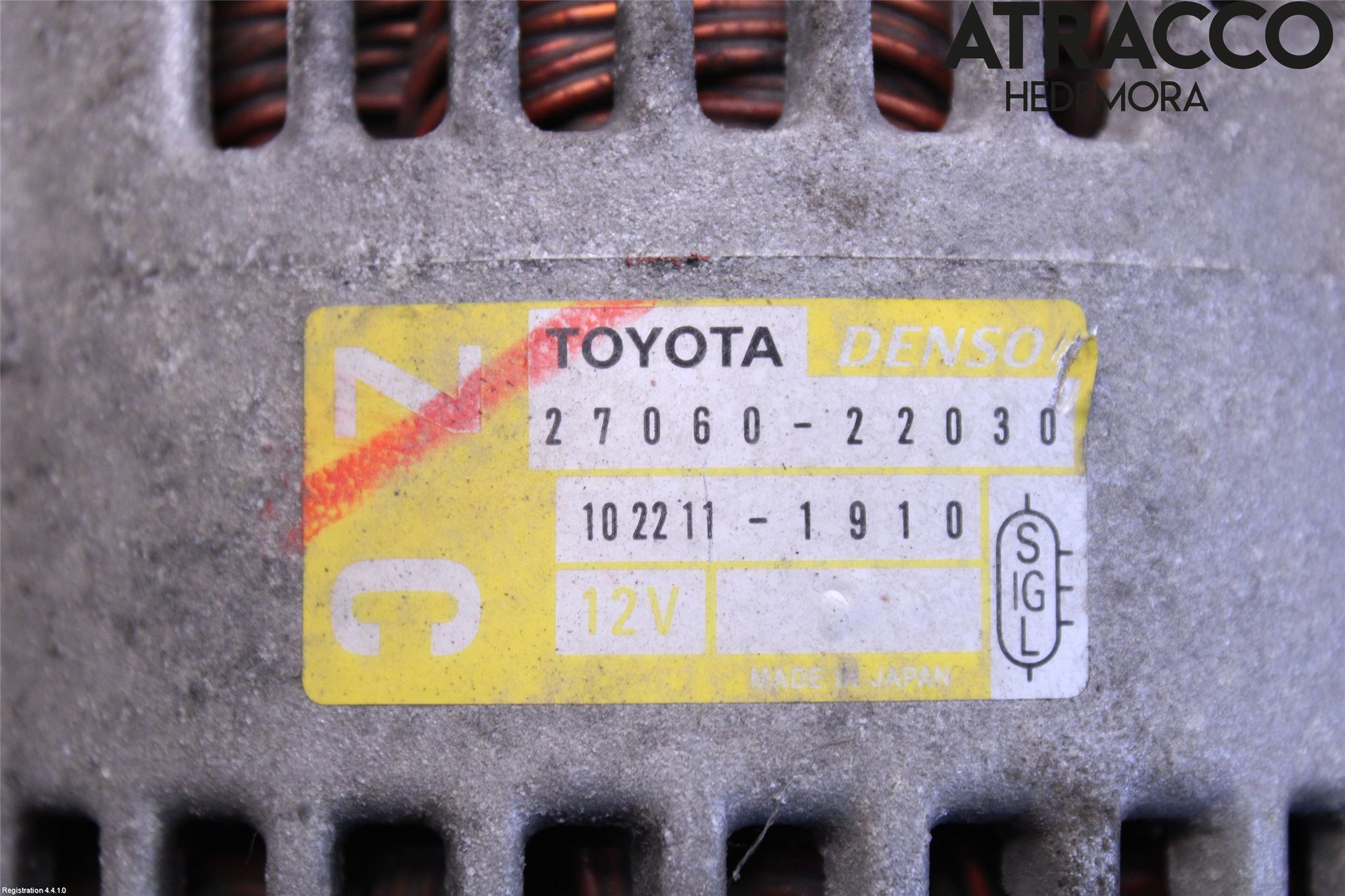 Toyota COROLLA 02-07 Generator