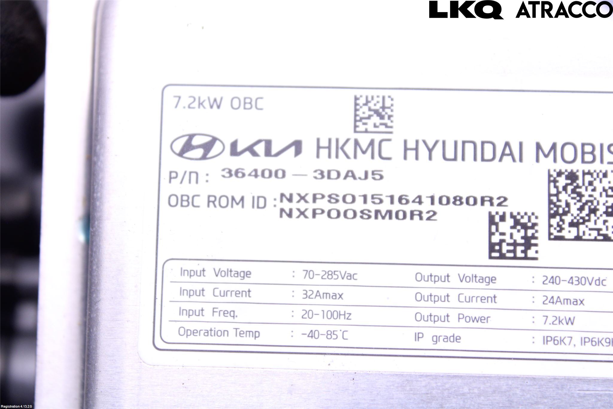 Hyundai TUCSON 05- Batteriladdare Högspänning