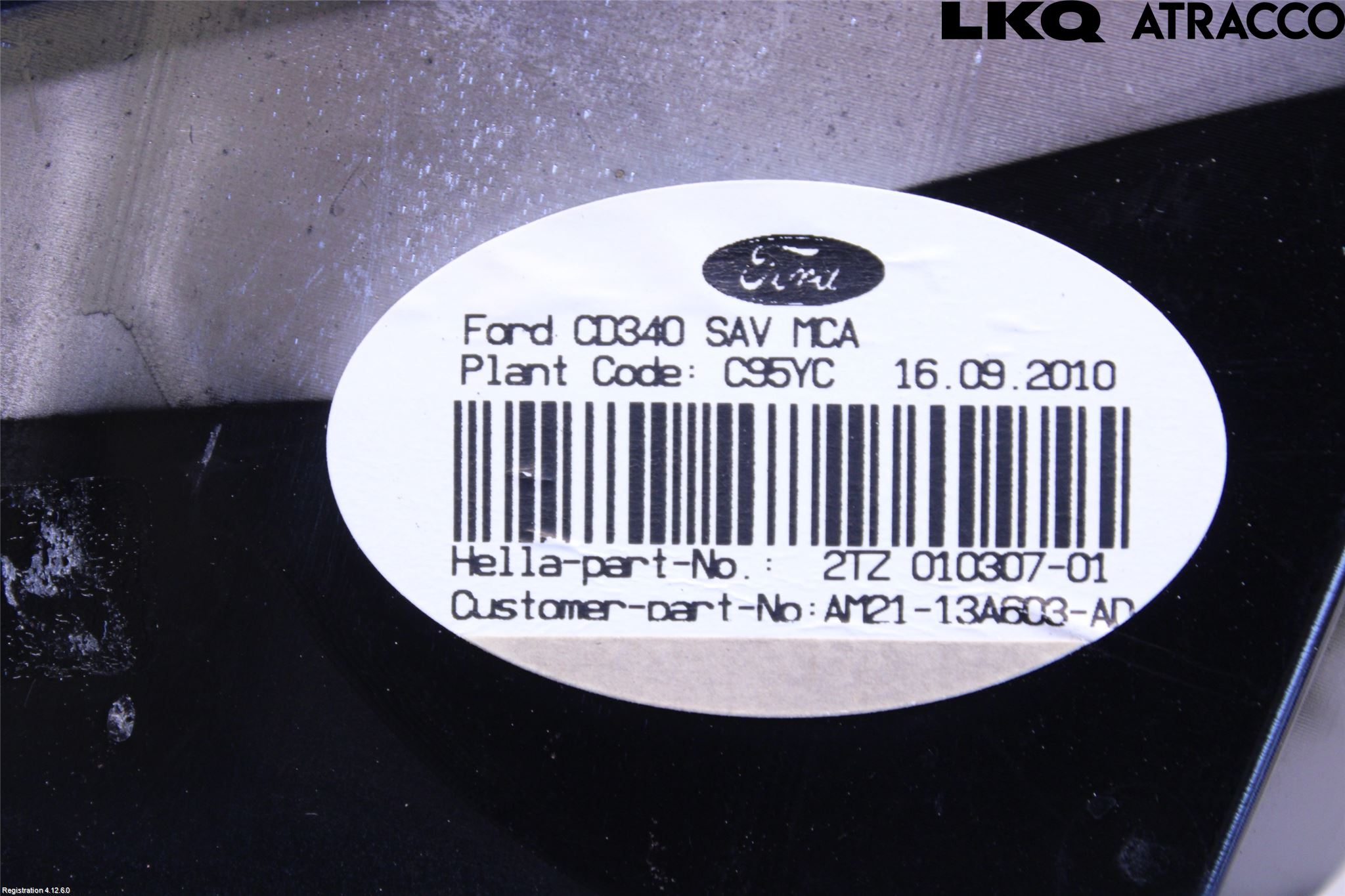 Ford S-MAX 06-15 Bakljus Lucka Vä