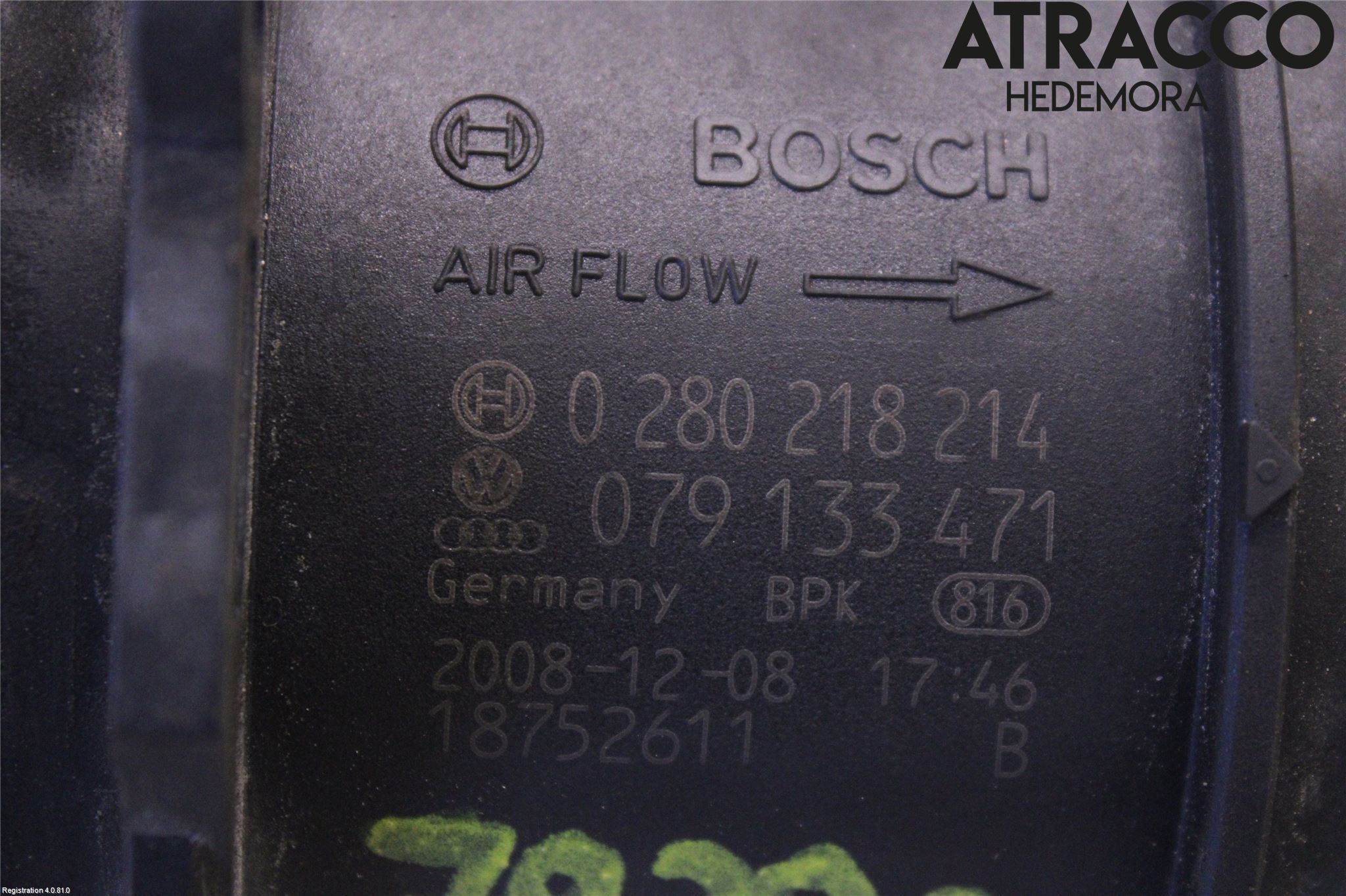 Audi A5 07-16 Injluftmassamätare