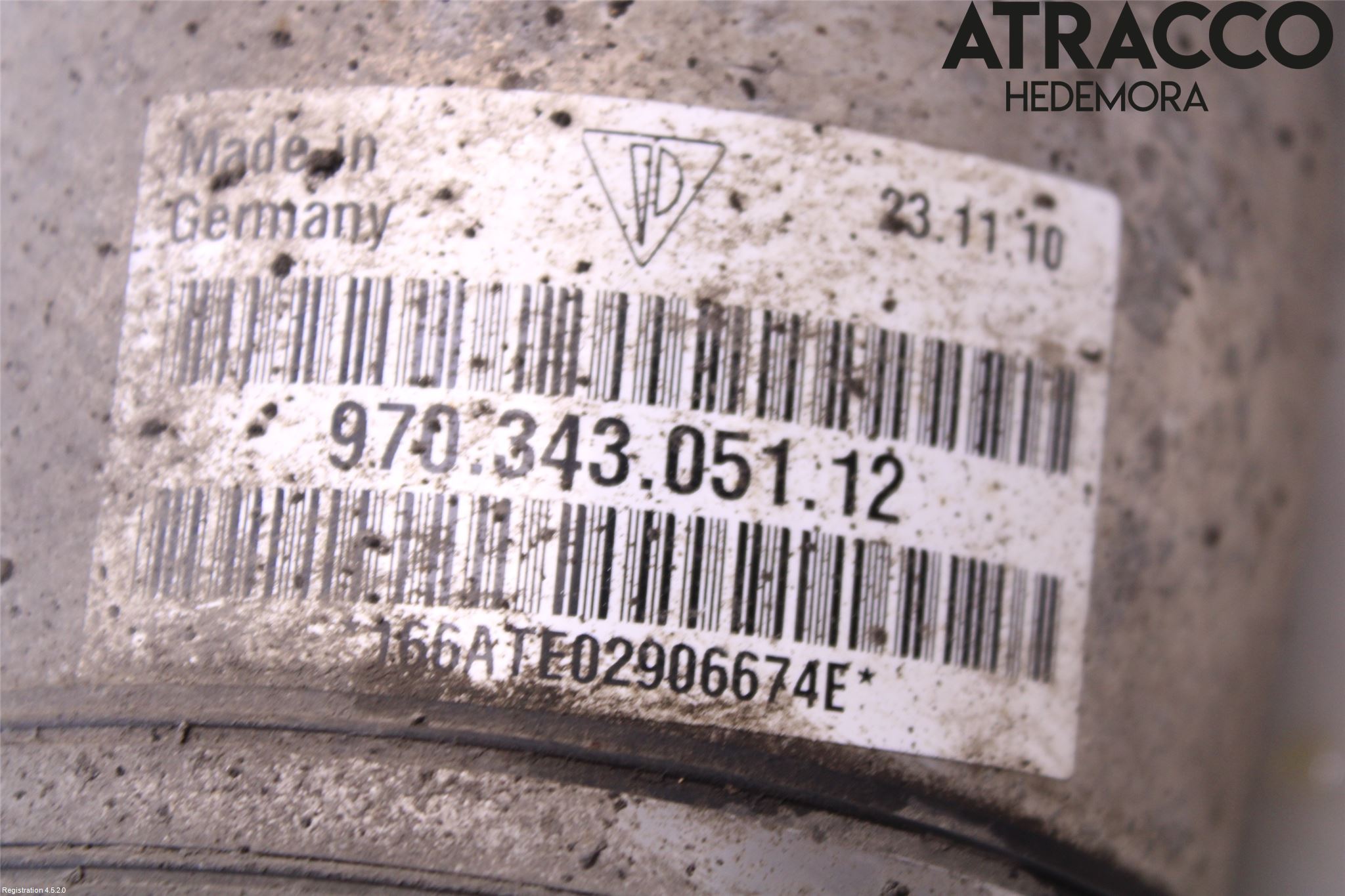 Porsche PANAMERA 09- Fjäderben Fram Vänster