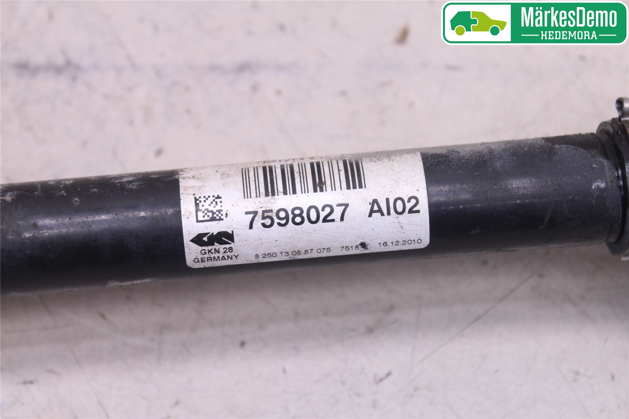 BMW X3 F25 10-17 Drivaxel Fram Vänster