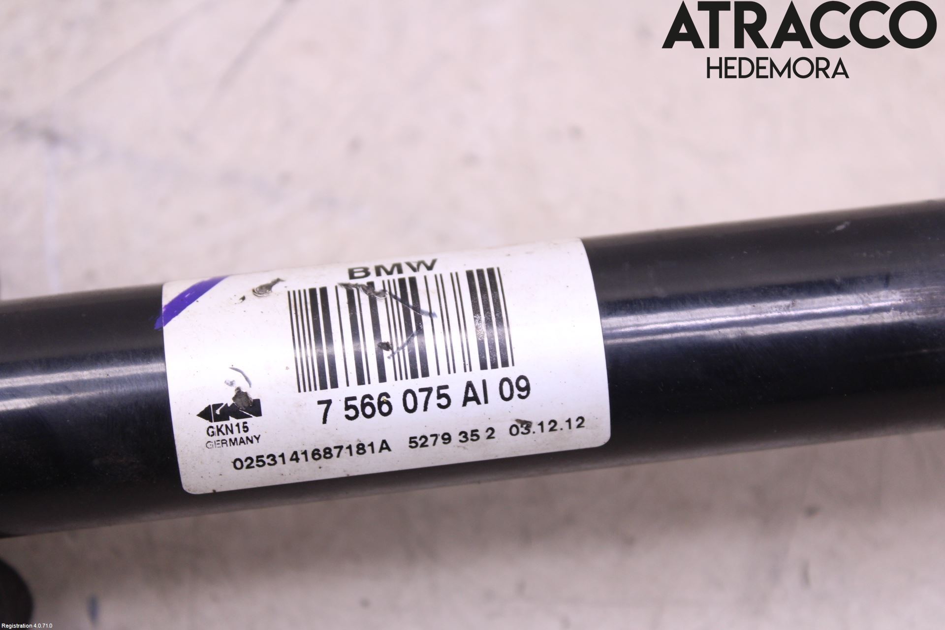 BMW 6 F12/F13 10-18 Drivaxel Bak Vänster