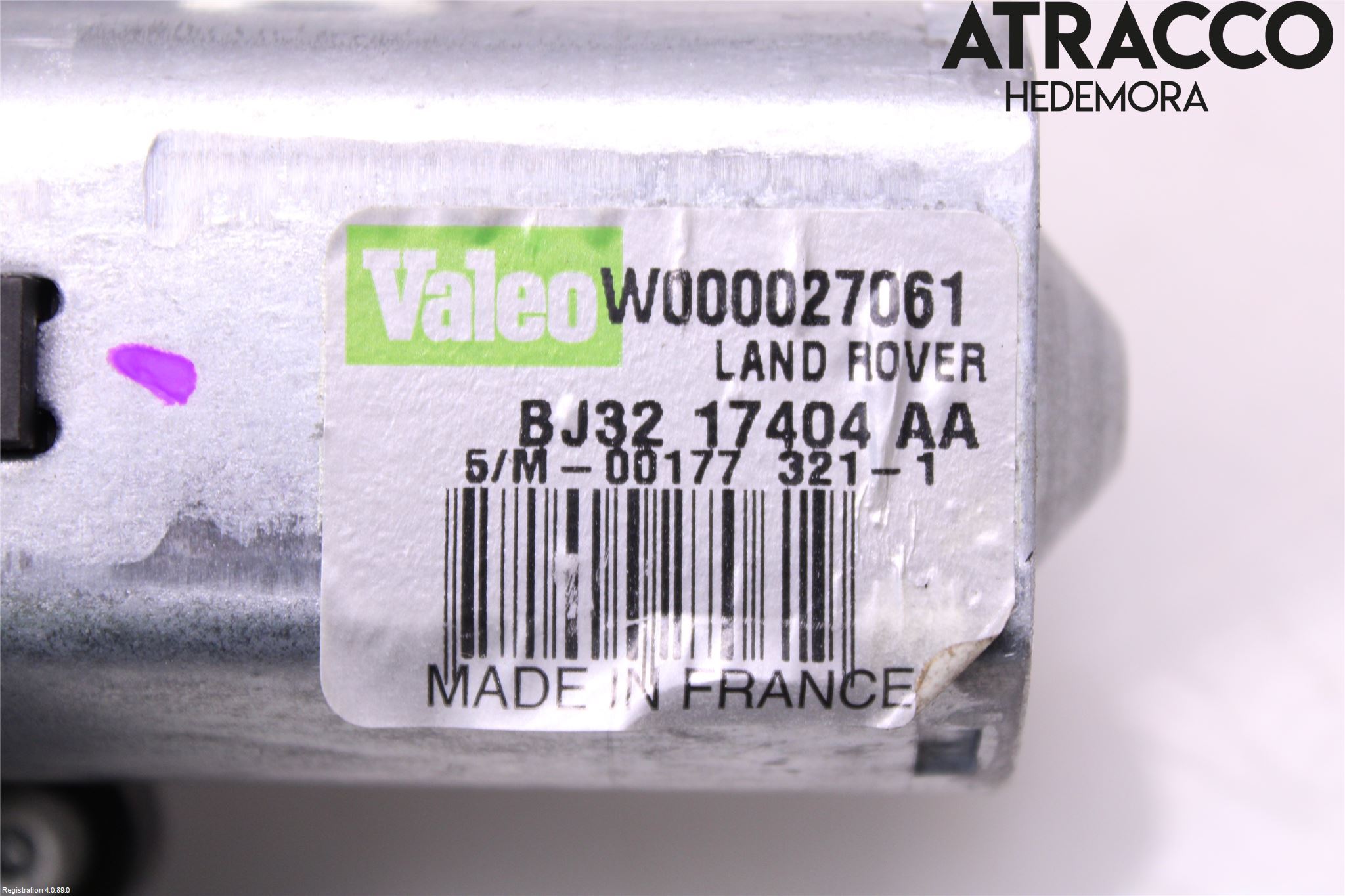 Landrover LAND ROVER RANGE ROVER EVOQUE (L538) 11-18 Torkarmotor Baklucka