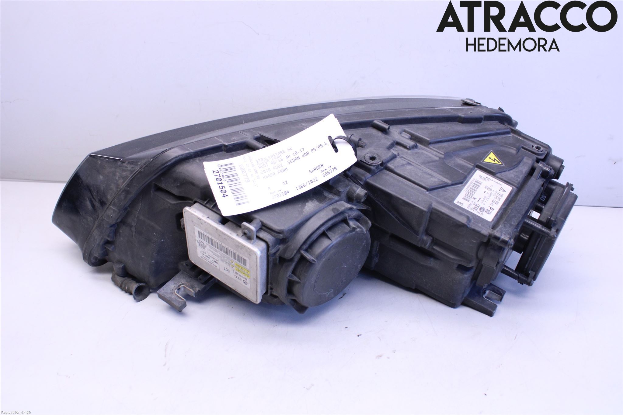 Audi A8/S8 4H 10-17 Strålkastare Höger