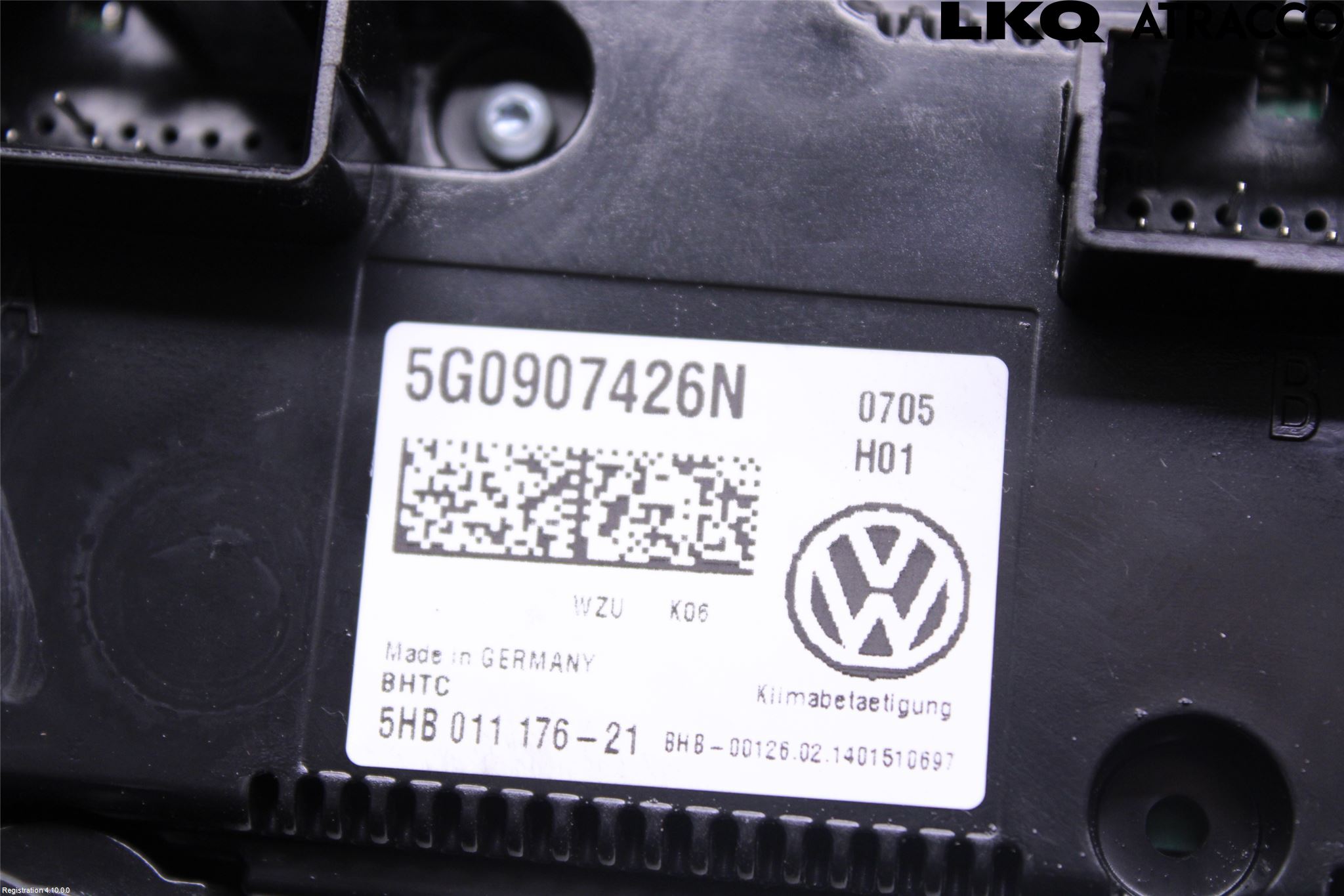 Volkswagen VW GOLF / E-GOLF VII 13-20 Ac Styrenhet Ac Manöveren