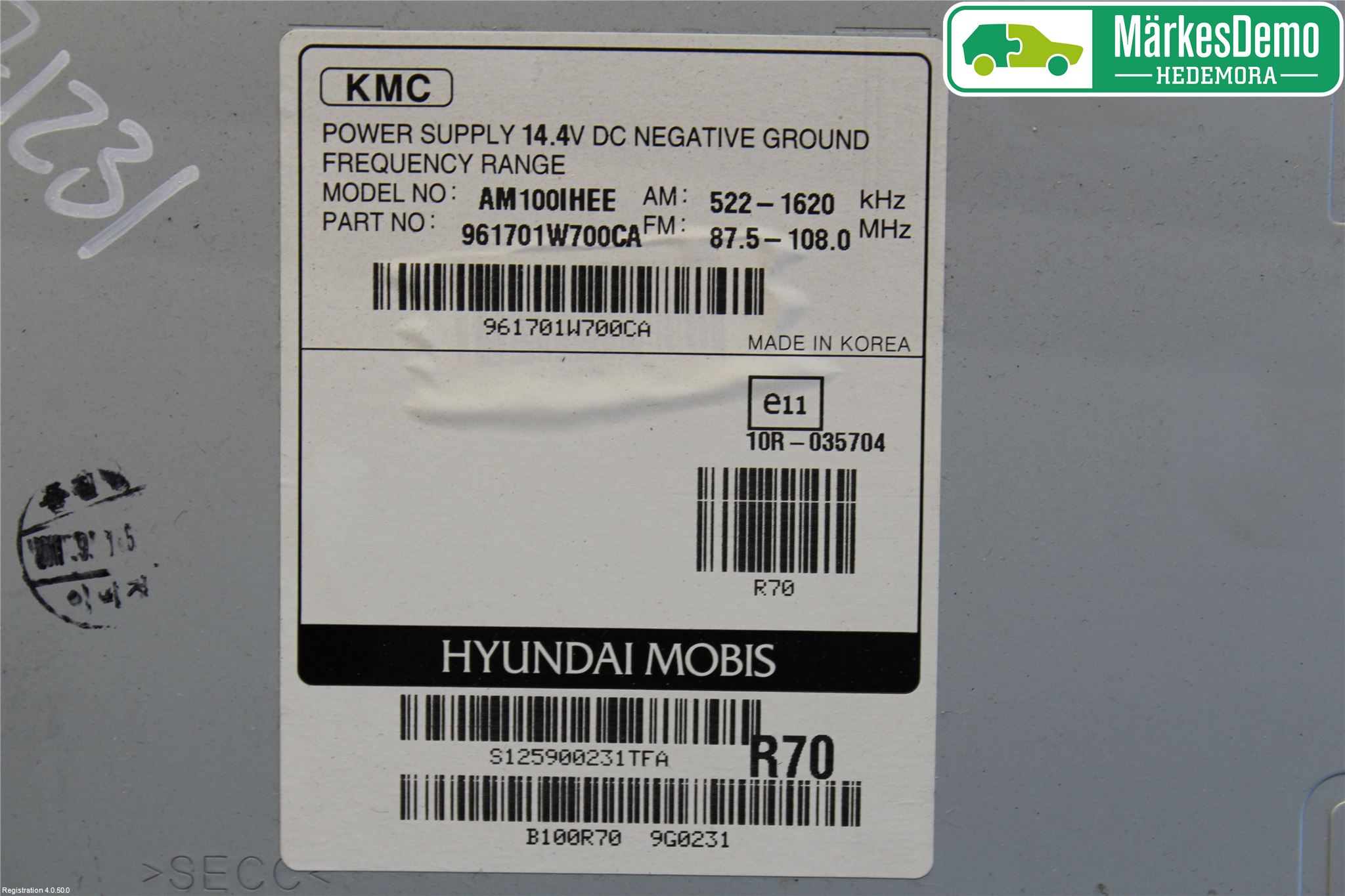 Kia RIO 12-16 Cd Radio - Multimediapanel