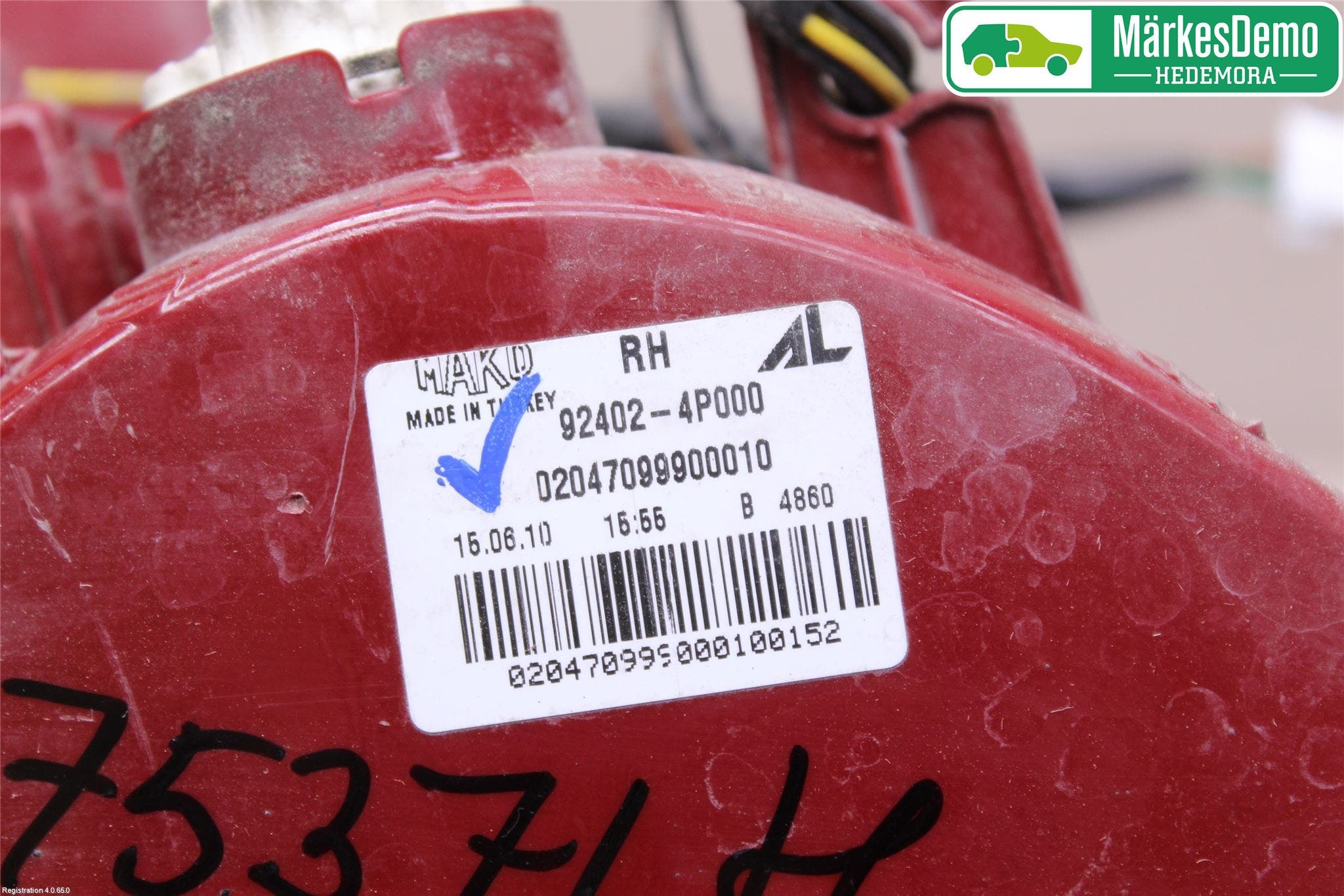 Hyundai i20 PB 09-14 Bakljus Höger