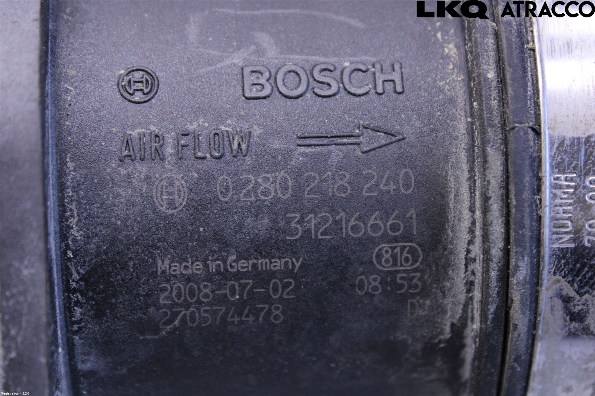 Volvo V70 08-13 Injluftmassamätare