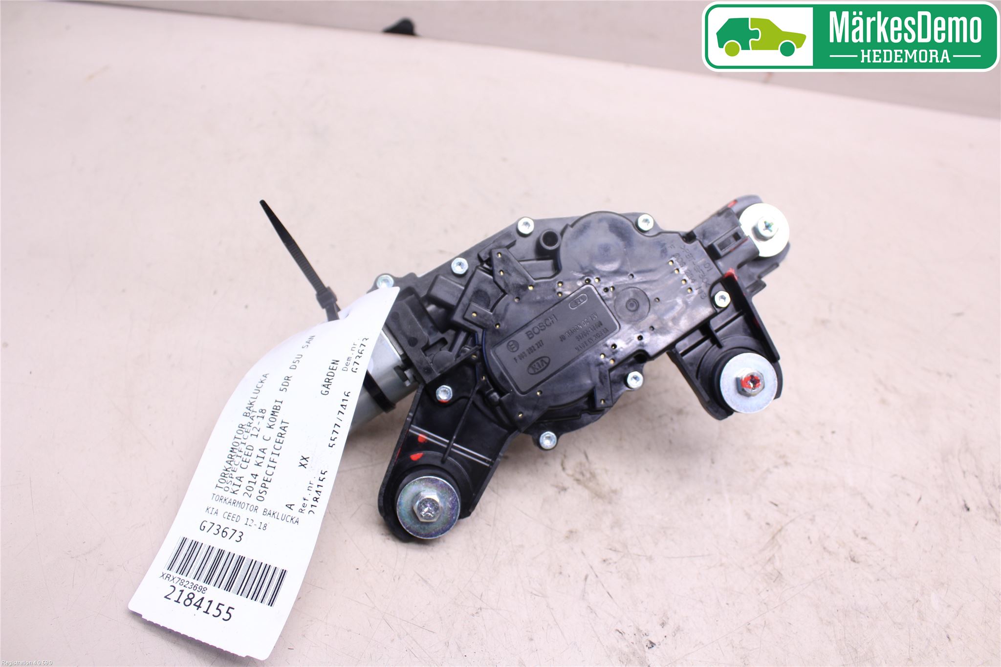 Kia CEED 12-18 Torkarmotor Baklucka
