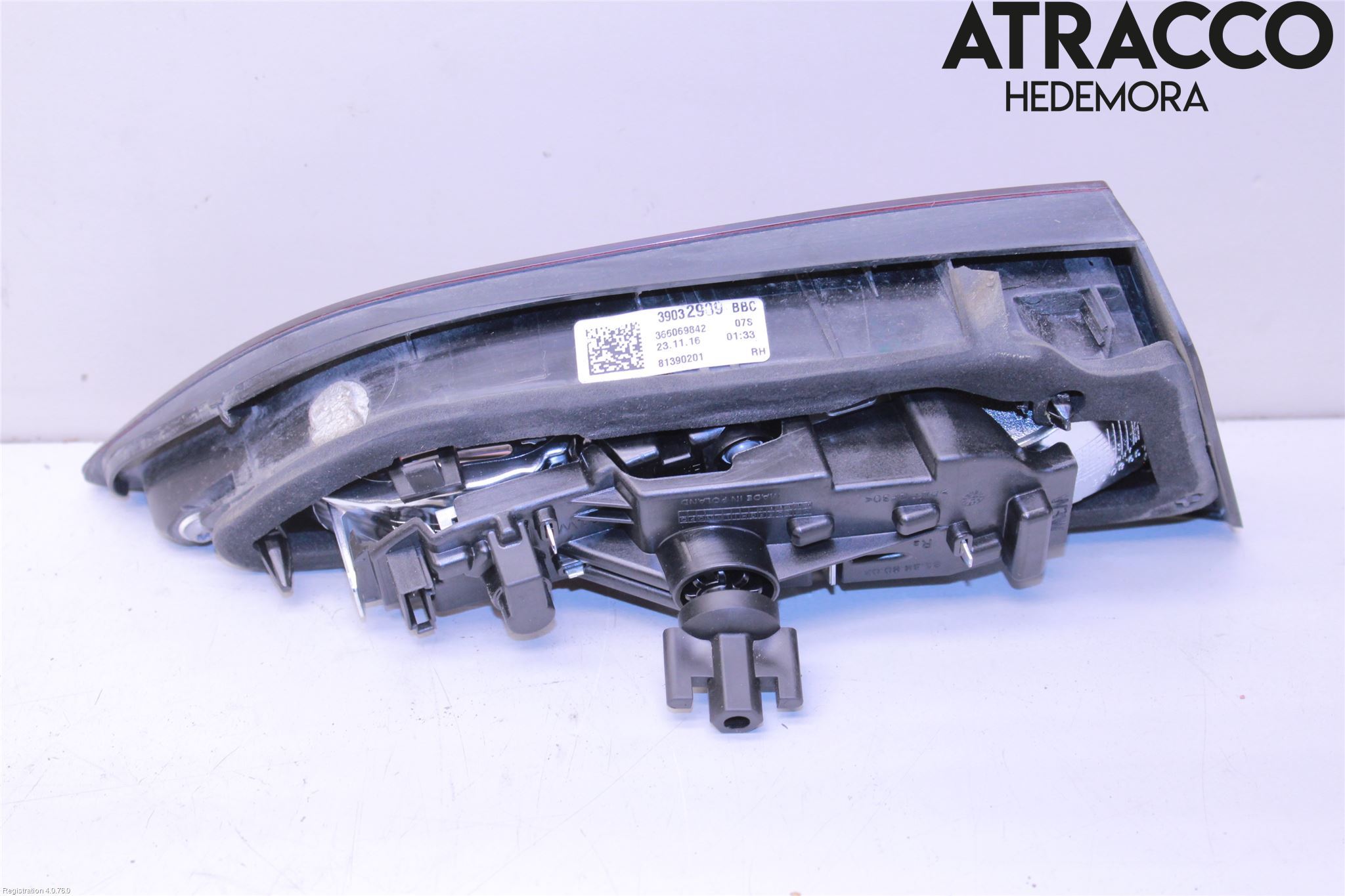 Opel ASTRA K 16-22 Bakljus Lucka Hö