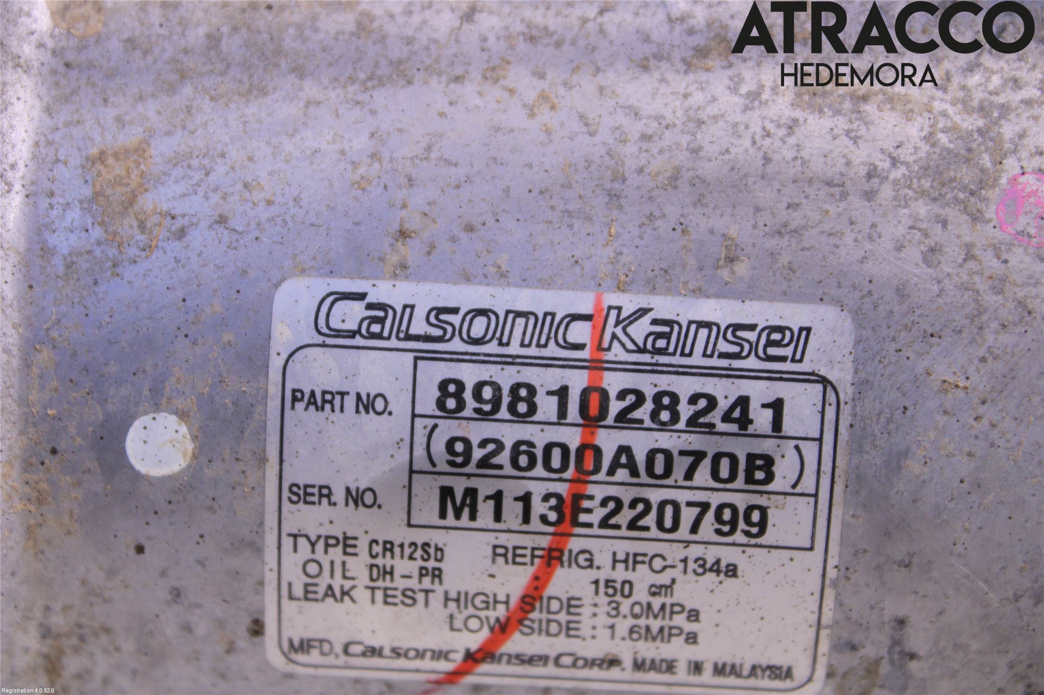 Isuzu D-MAX Ac Kompressor