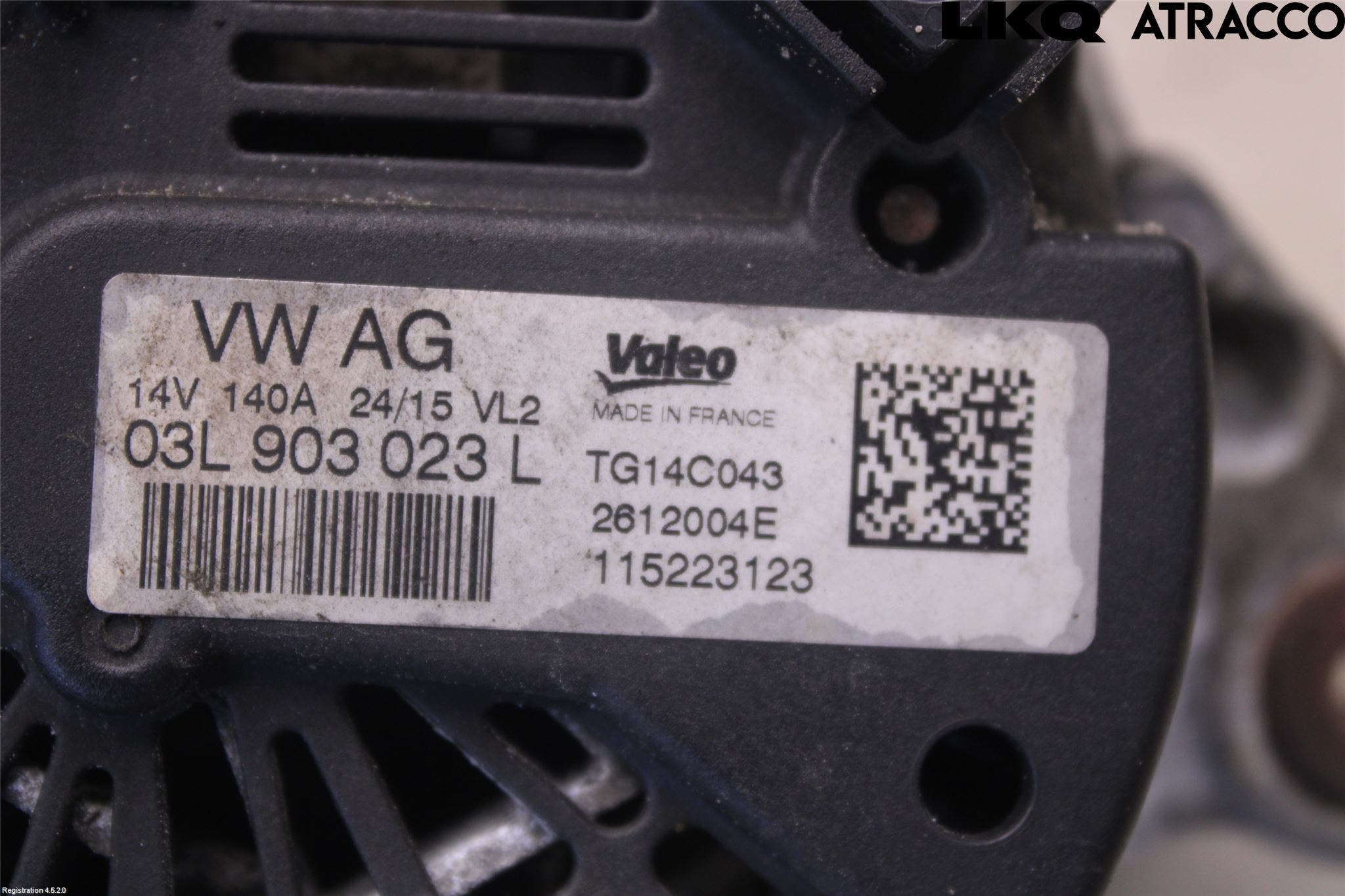 Volkswagen VW PASSAT 15-19 Generator