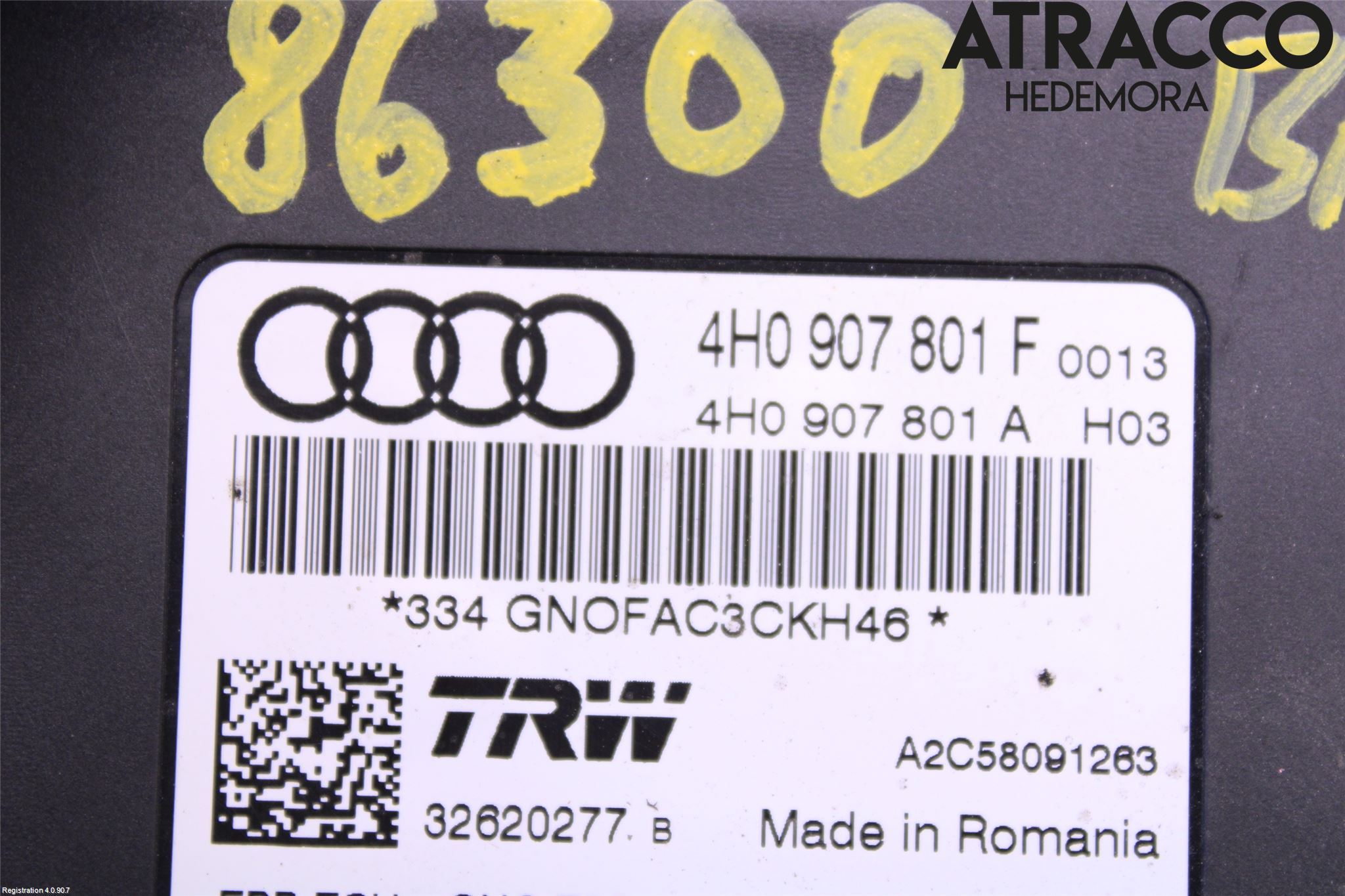 Audi A8/S8 4H 10-17 Styrenhet Parkbroms Epb
