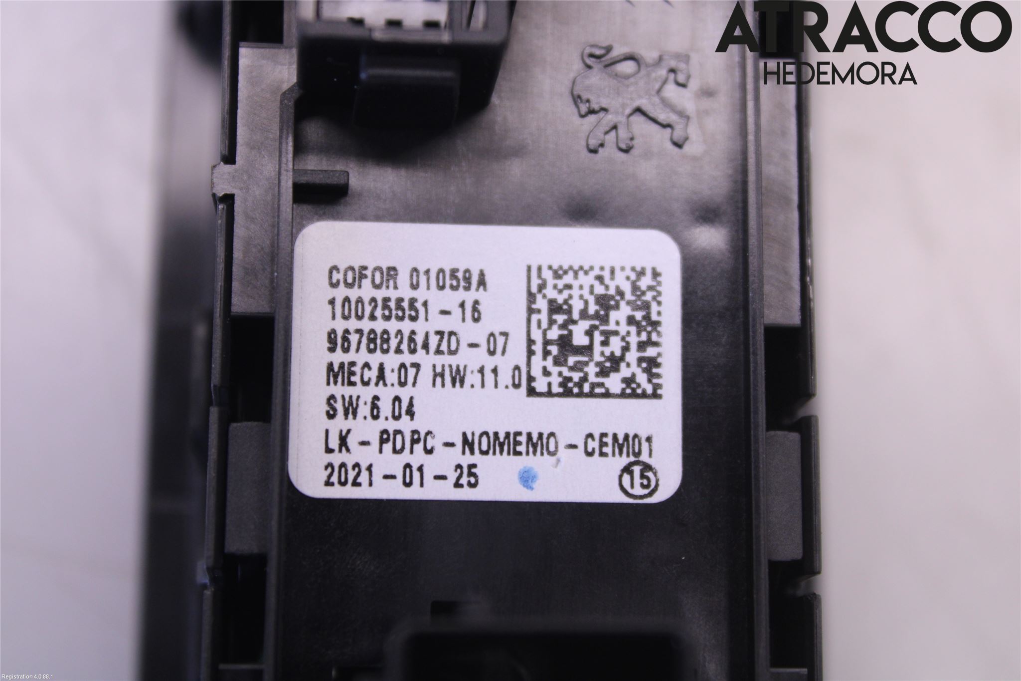 Peugeot 2008/E-2008 20- Strömställare Elhiss