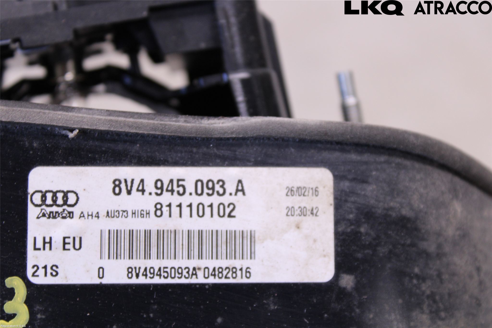 Audi A3/S3 8V 13-20 Bakljus Lucka Vä