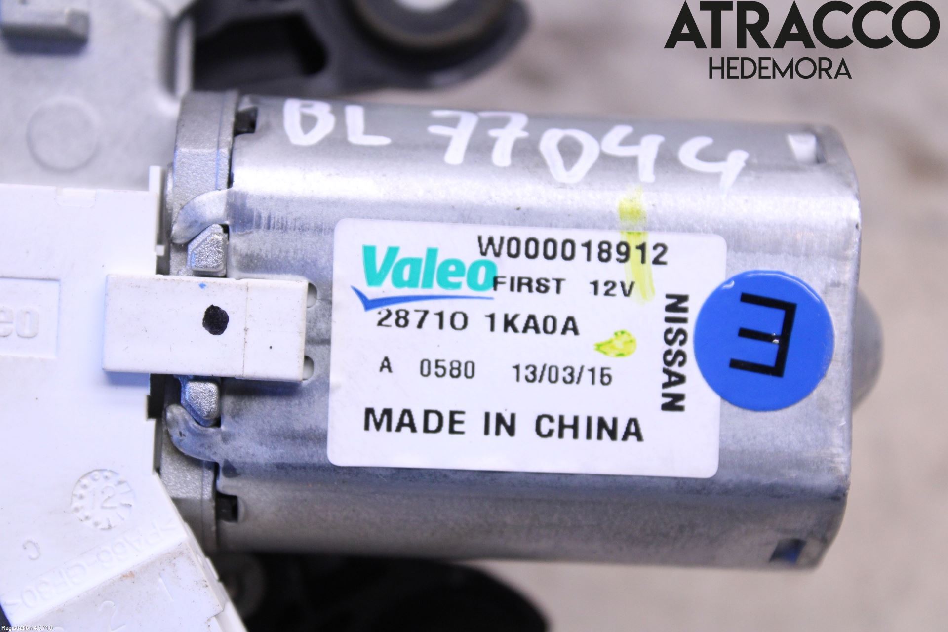 Nissan JUKE 14-19 Torkarmotor Baklucka