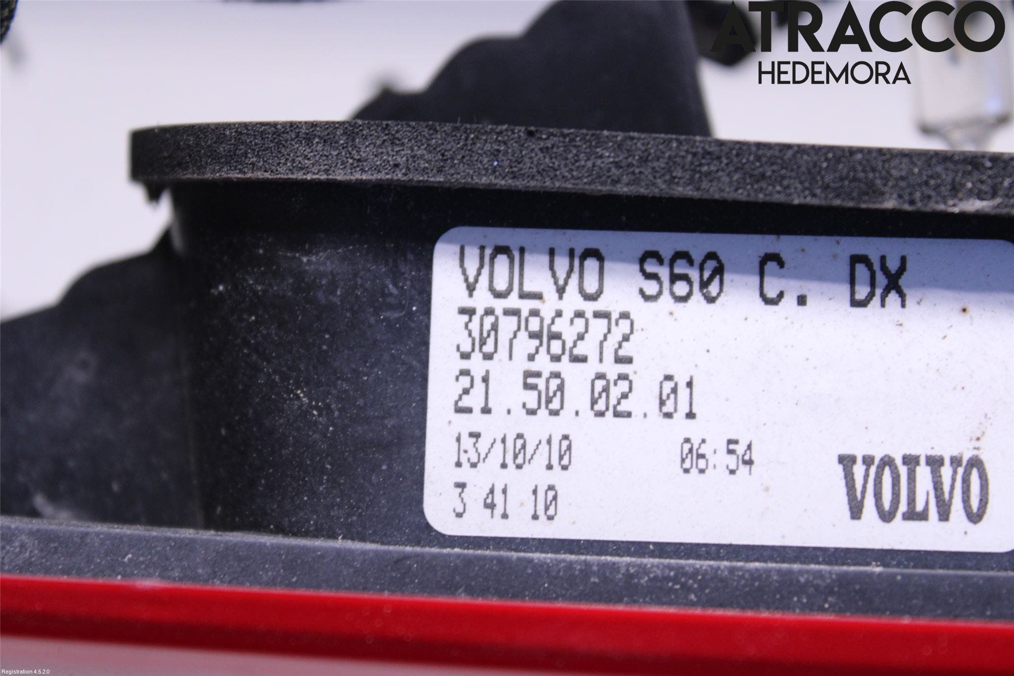 Volvo S60 11-13 Bakljus Lucka Hö