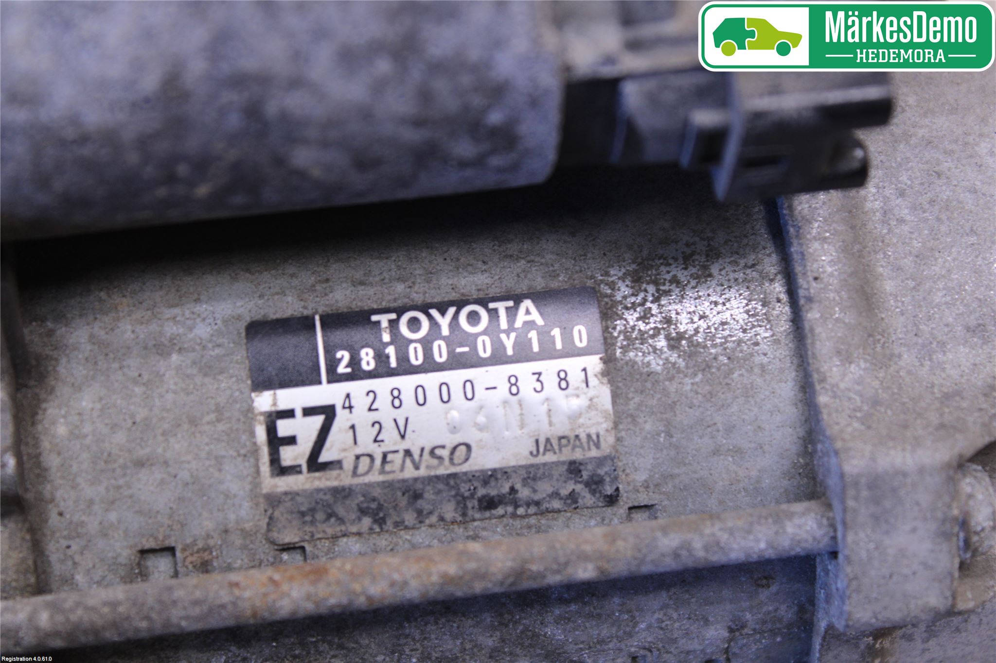 Toyota YARIS XP130 12-14 Startmotor