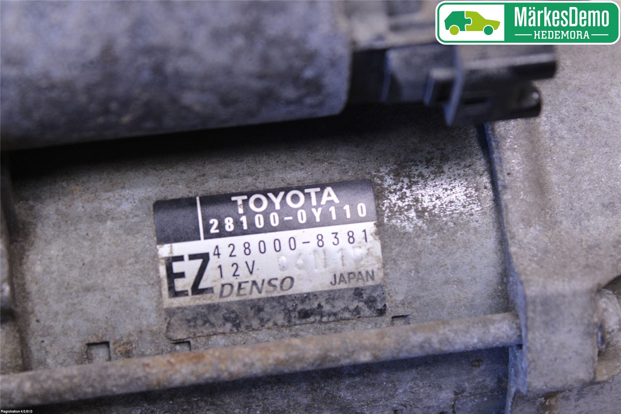 Toyota YARIS XP130 12-14 Startmotor