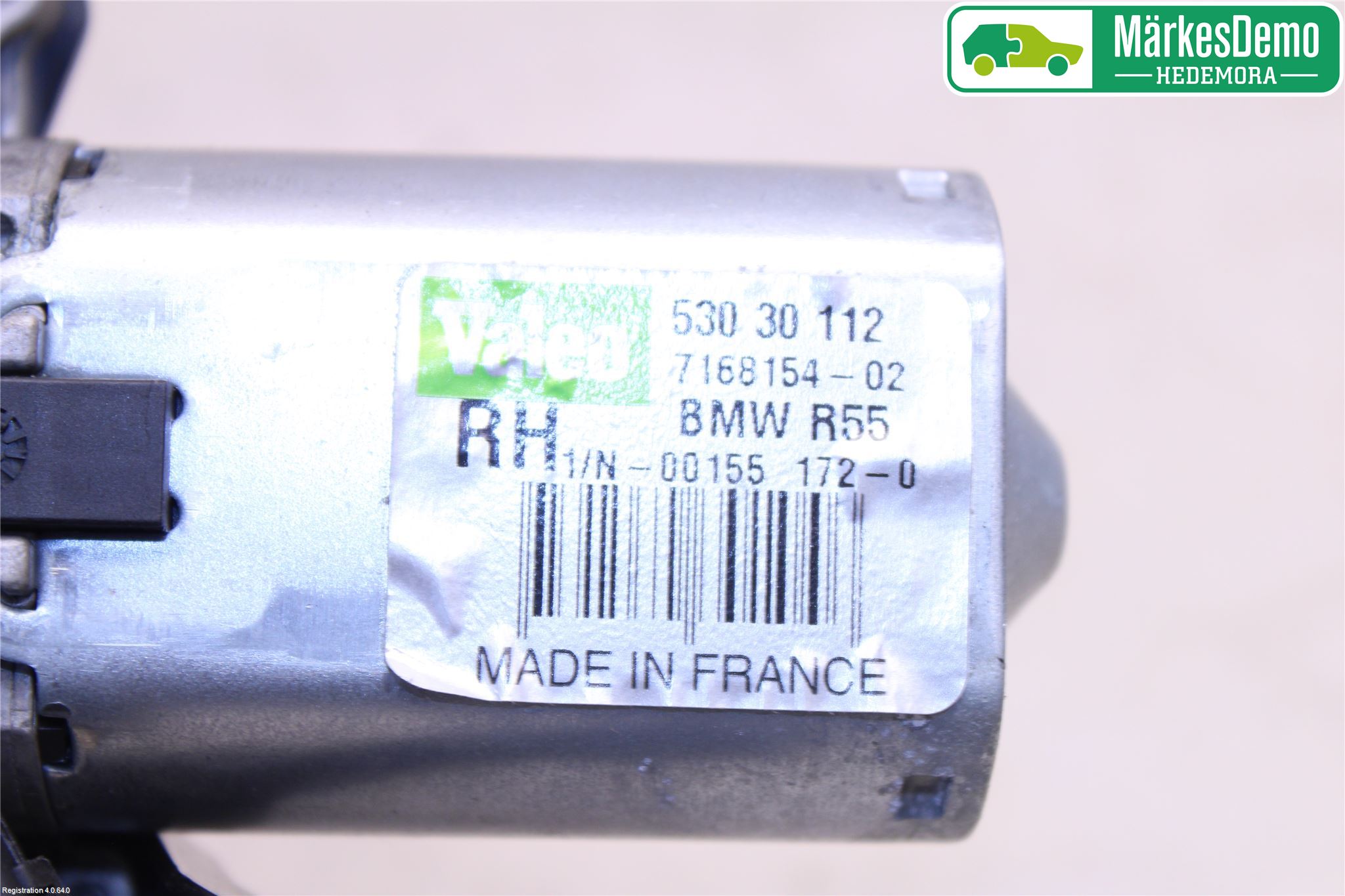 Mini CLUBMAN R55 06-14 Torkarmotor Baklucka