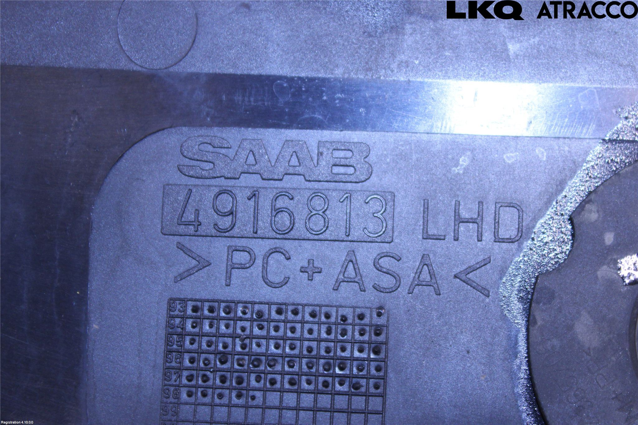 Saab 9-3 VER 1 98-03 Torpedplåt-Torpedplast