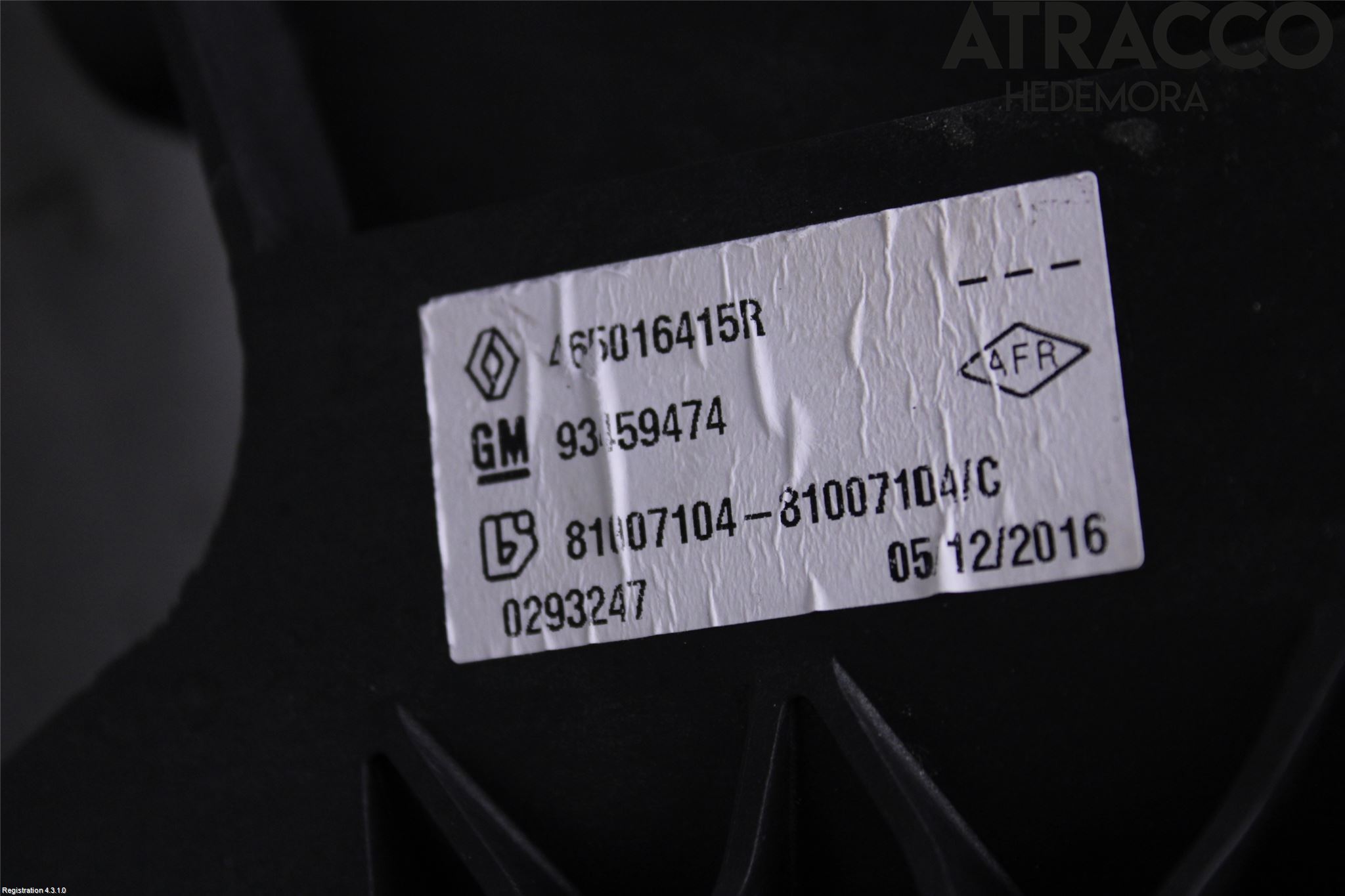 Opel VIVARO 15-19 Gaspedal