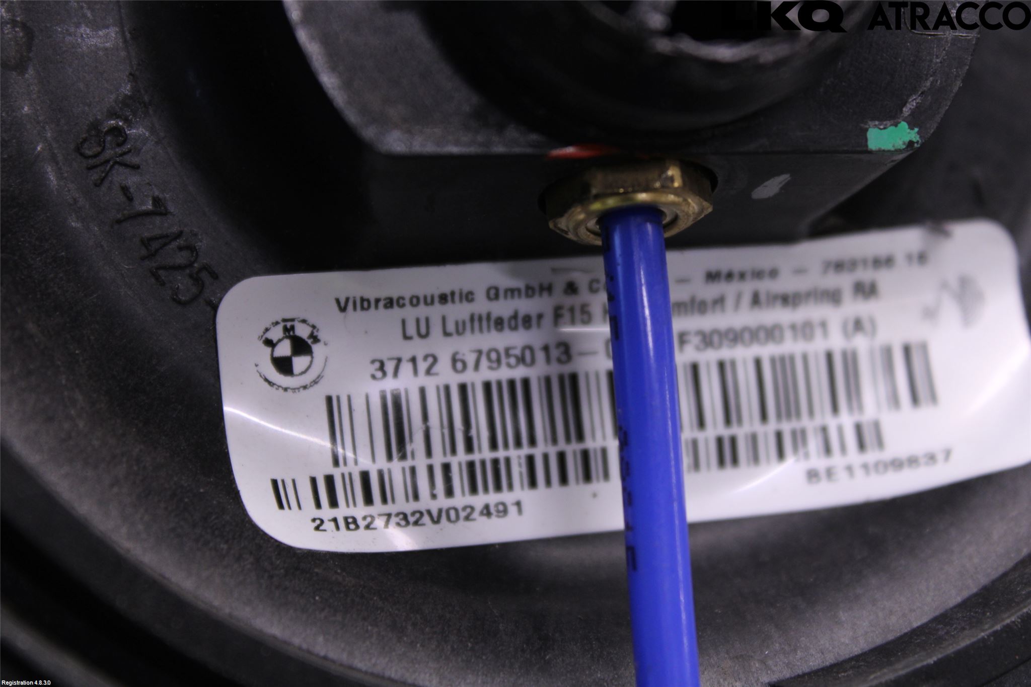 BMW X5 F15 13-18 Nivå-Luftfjädring Bälg