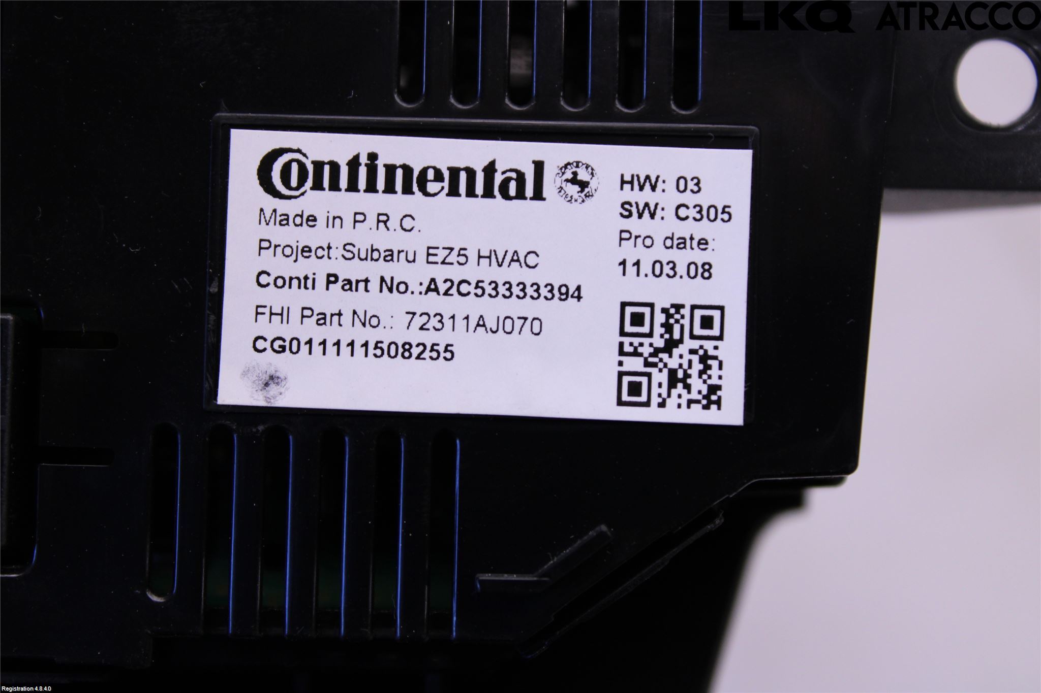 Subaru OUTBACK 10-15 Ac Styrenhet Ac Manöveren