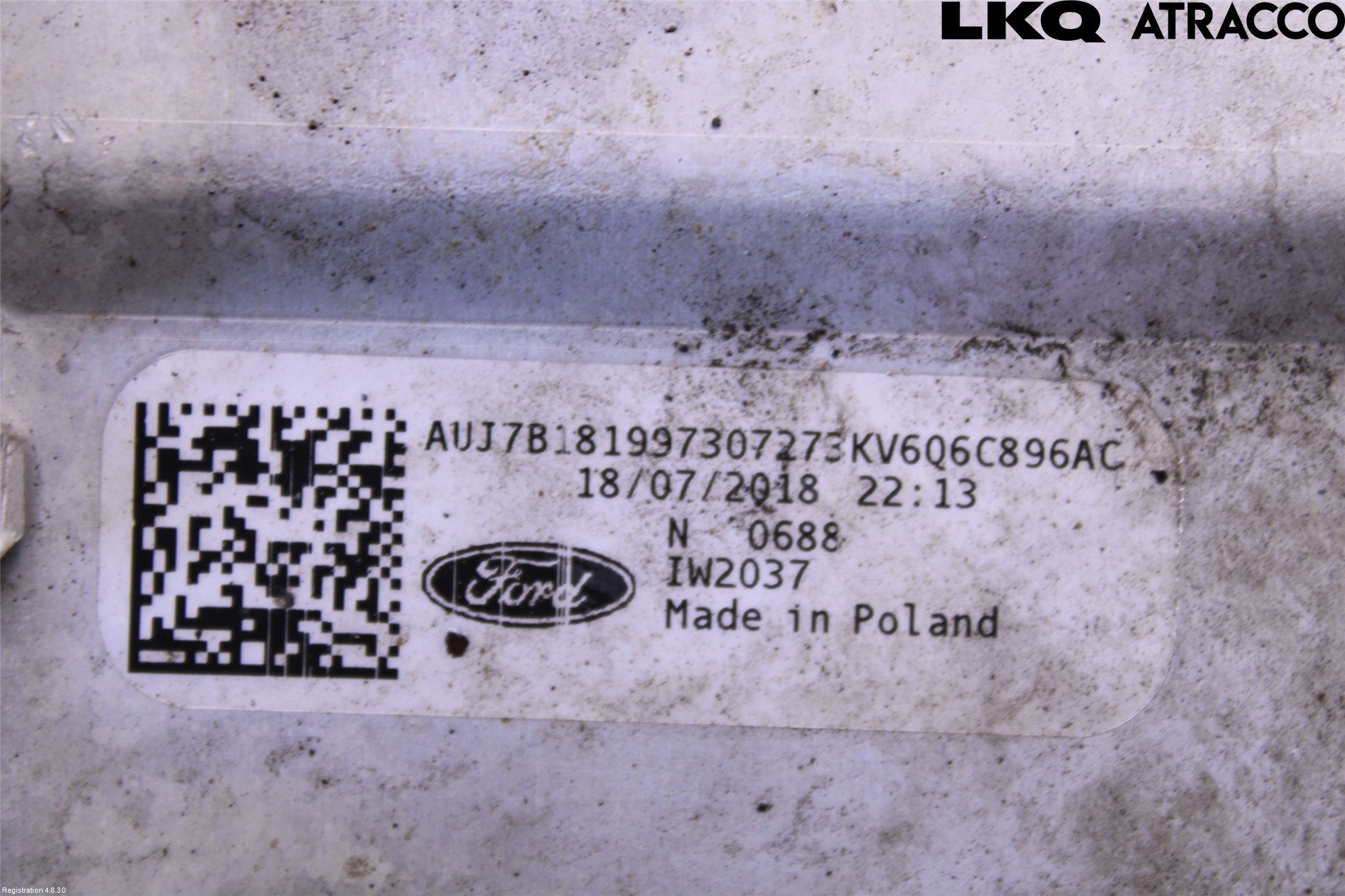 Ford TRANSIT/TOURNEO CONNECT 13-22 Laddluft-Intercooler Kyl