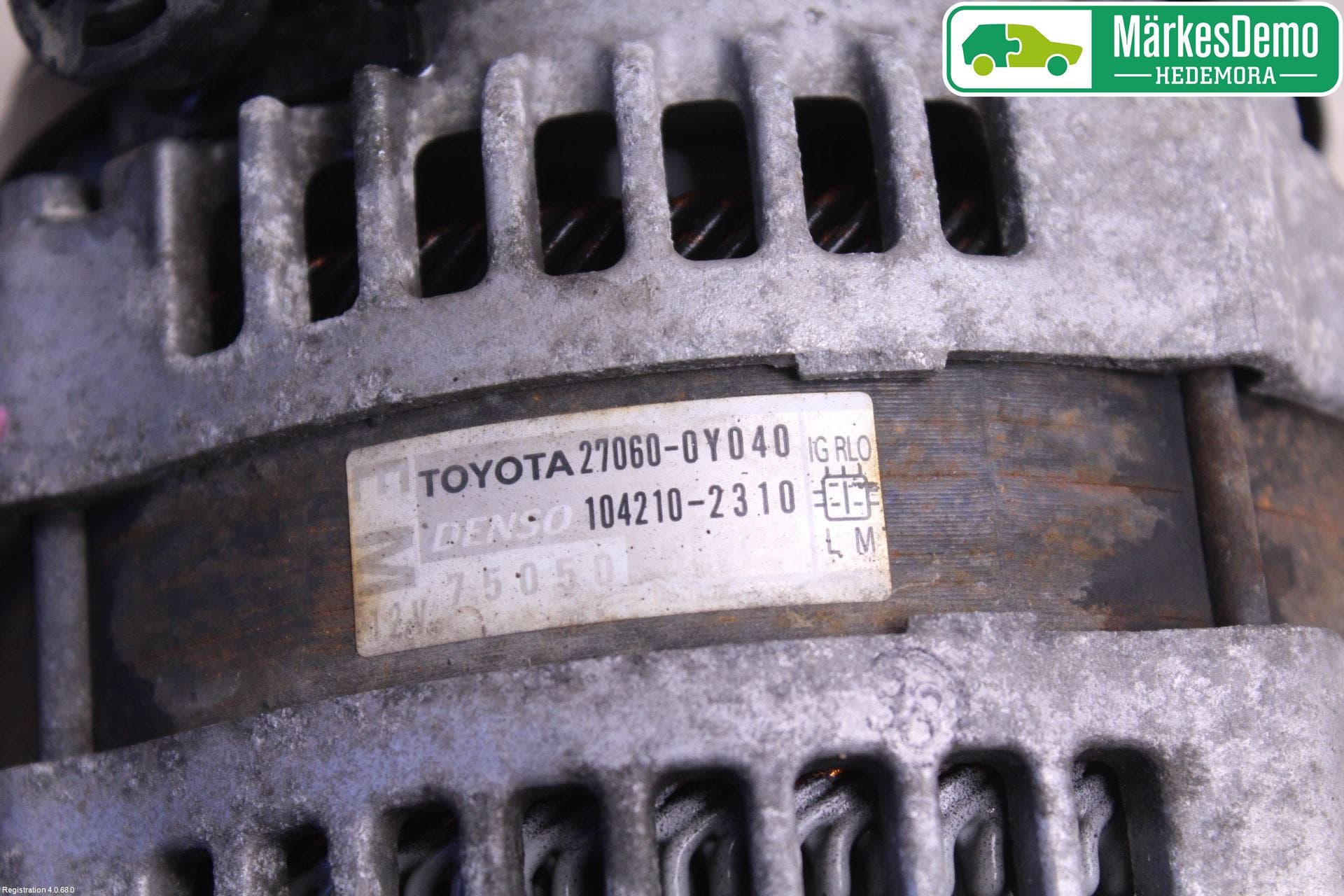 Toyota YARIS XP90 06-11 Generator