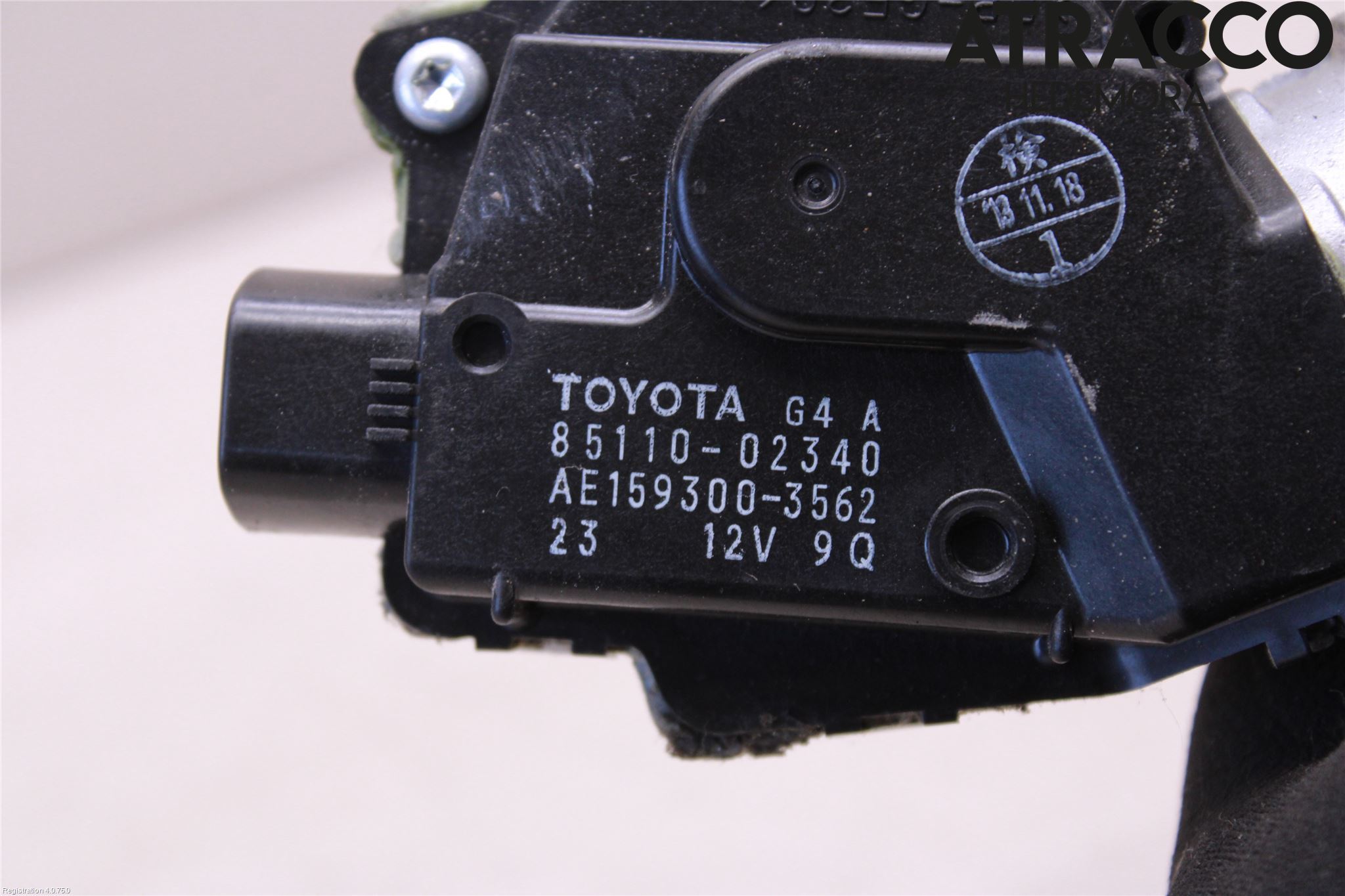 Toyota AURIS 13-19 Torkarmotor Vindruta