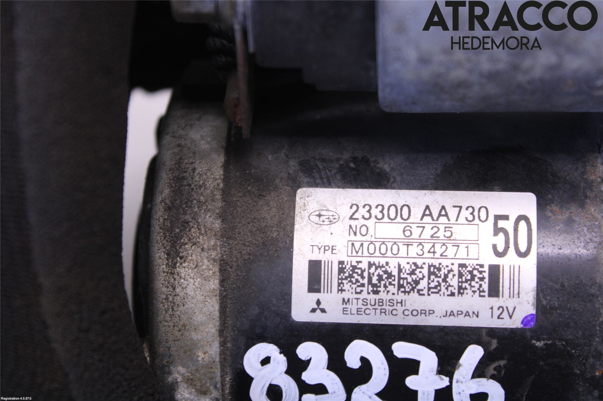 Toyota GT86 12- Startmotor