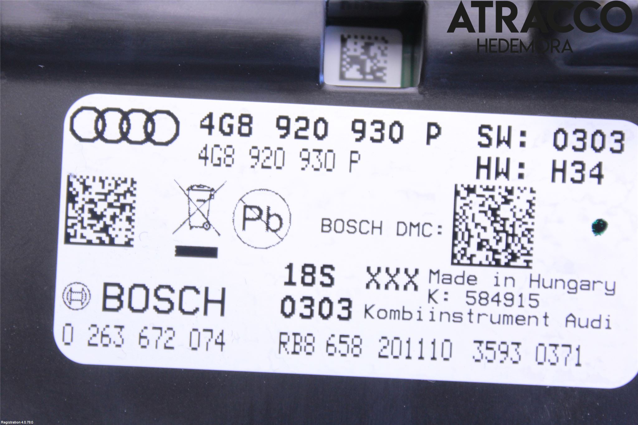 Audi A7/S7 4G 11-17 Instrument Komb