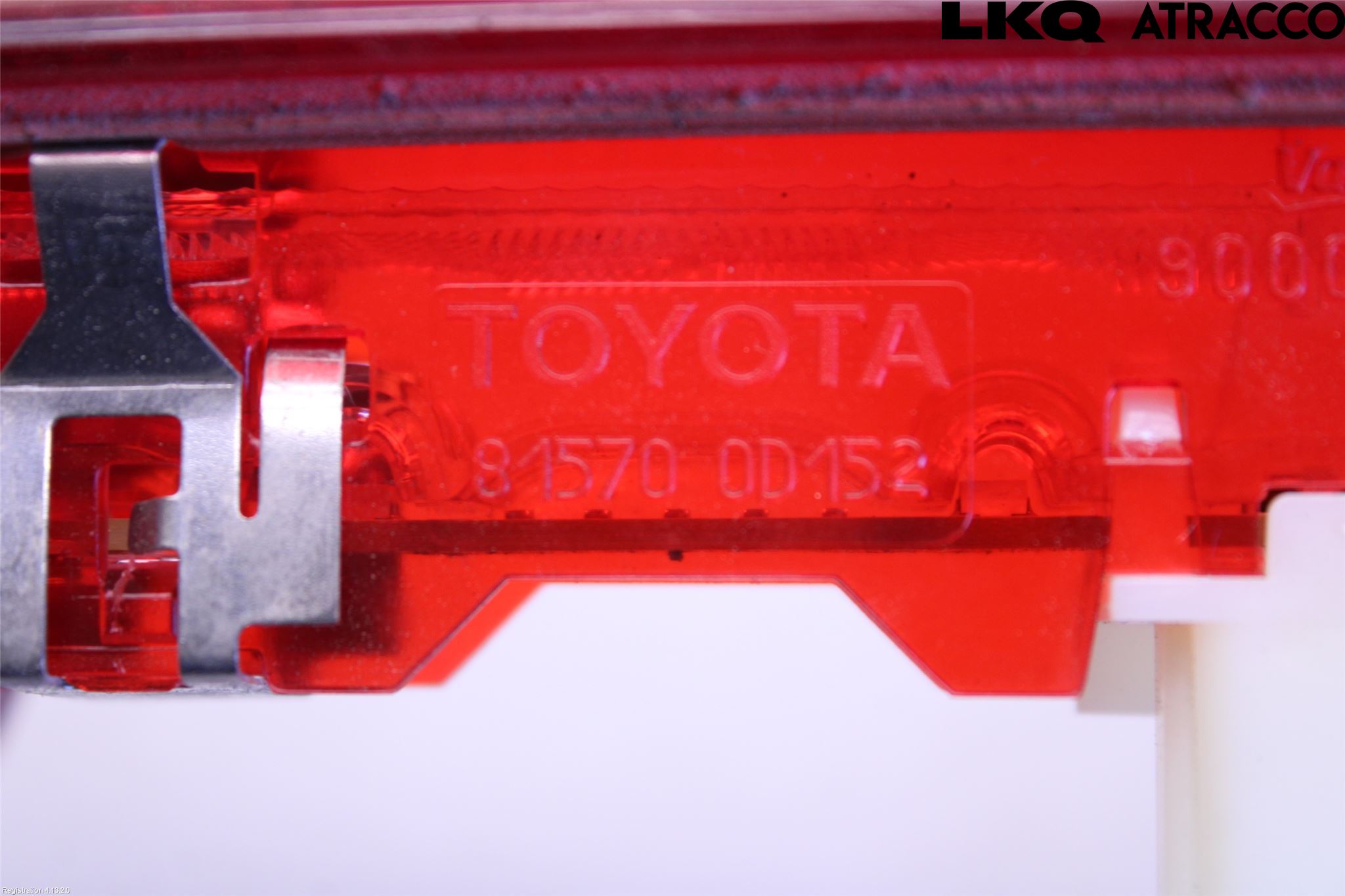 Toyota YARIS XP130 15-20 Bromsljus Bakruta