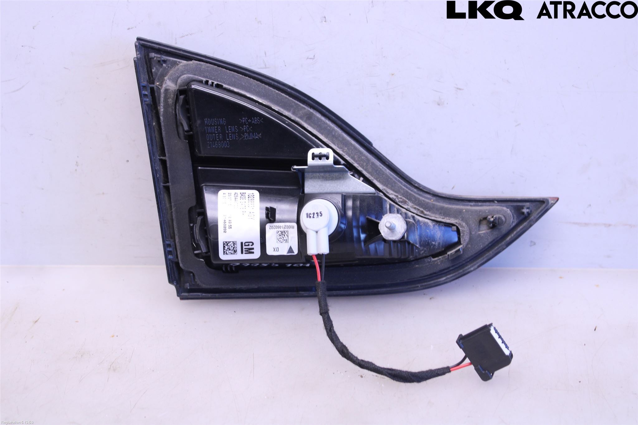 Opel ZAFIRA C 12-19 Bakljus Lucka Hö