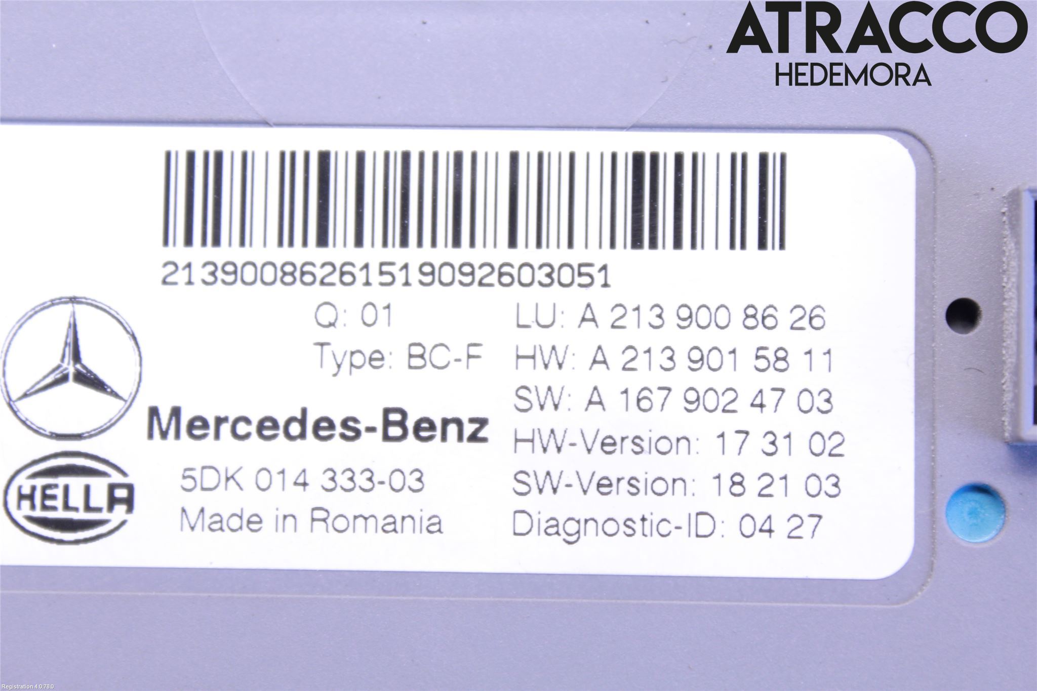 Mercedes-Benz MB E-KLASS (W213) 16-23 Komfort Styrdon