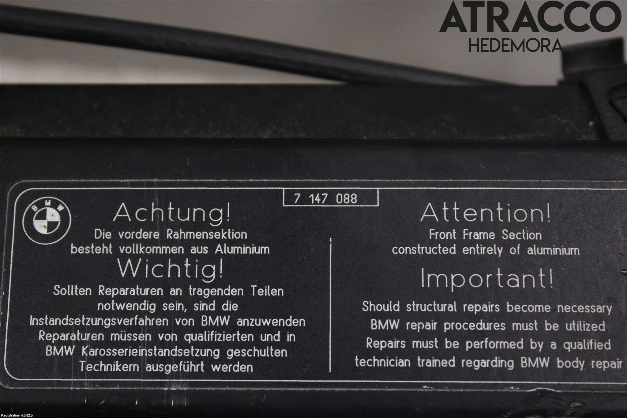 BMW 6 E63/64    02-10 Frontplåt