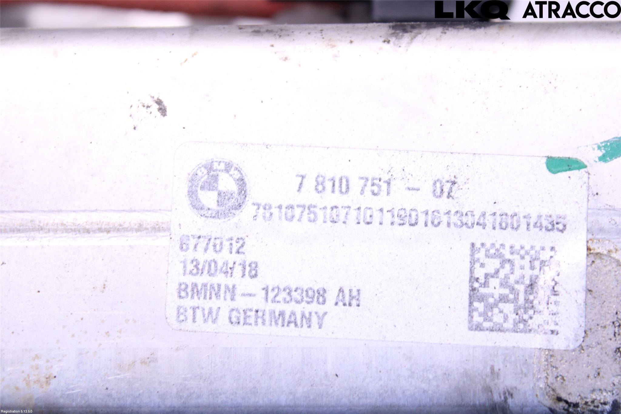 BMW 3 F30/F31/F80 12-19 Avgaskylare