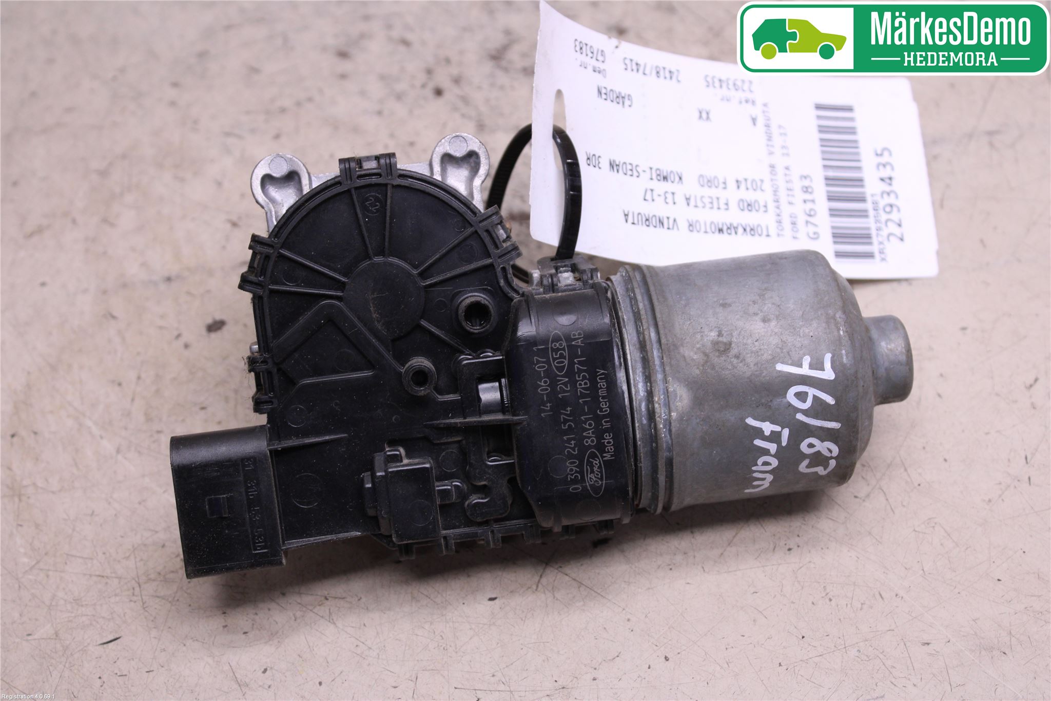 Ford FIESTA 13-17 Torkarmotor Vindruta