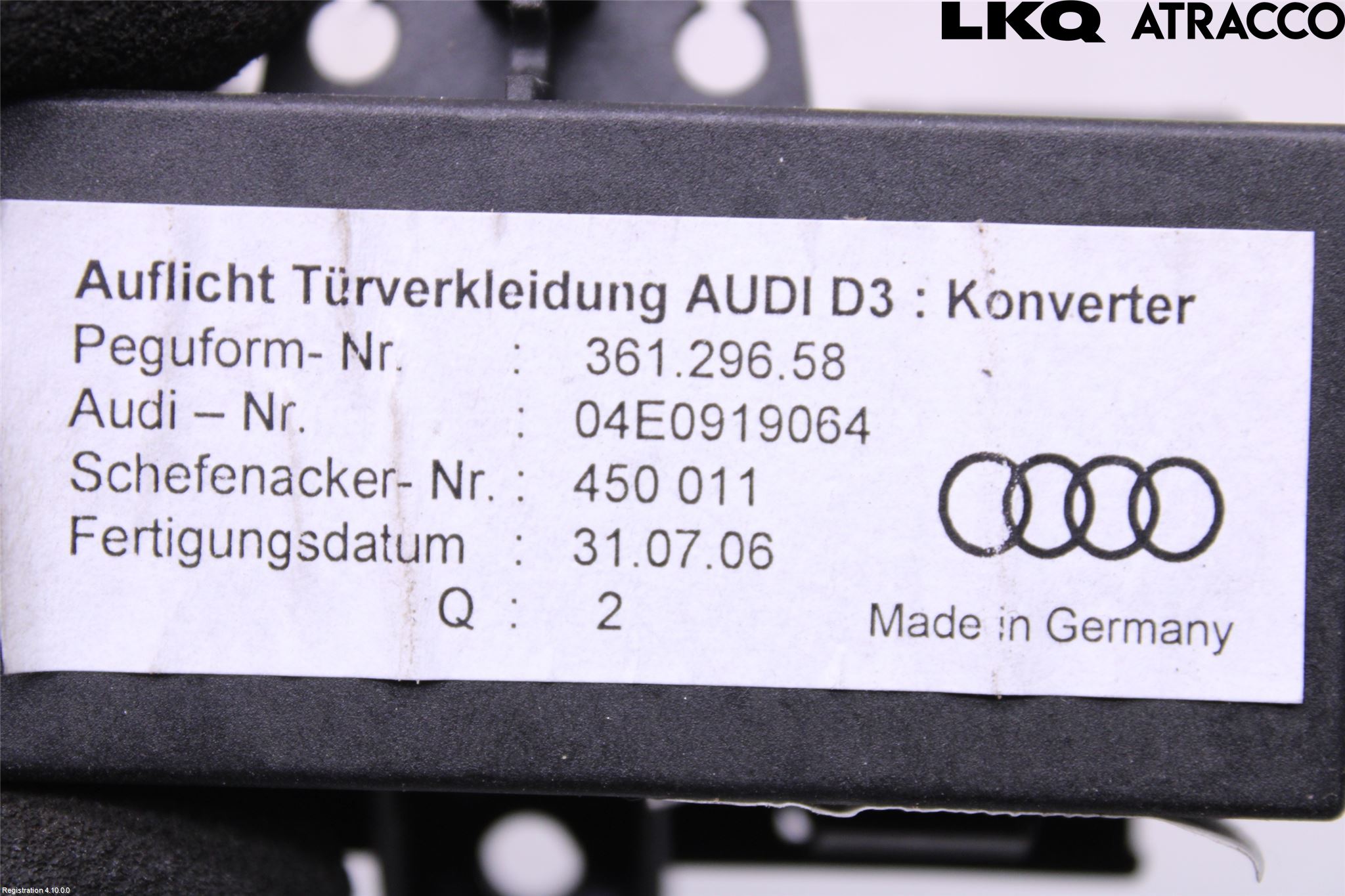 Audi A8/S8 4E  02-09 Styrenhet Dörr
